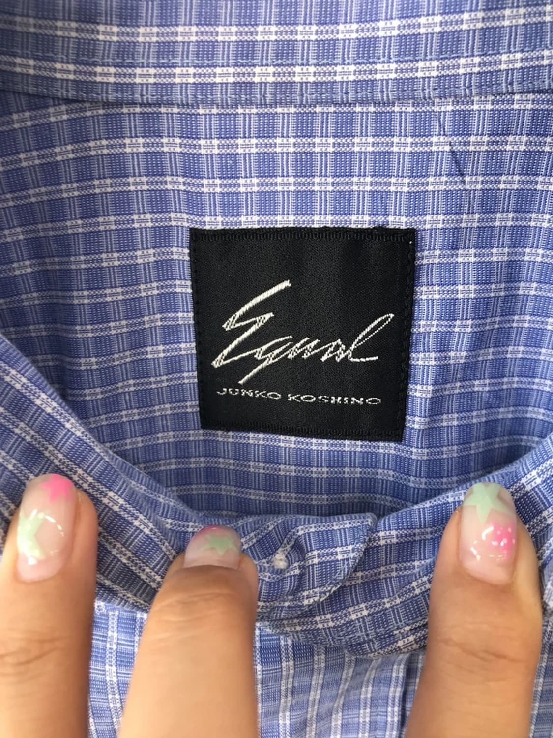 Junko Koshino Blue Check Shirt 상품이미지5