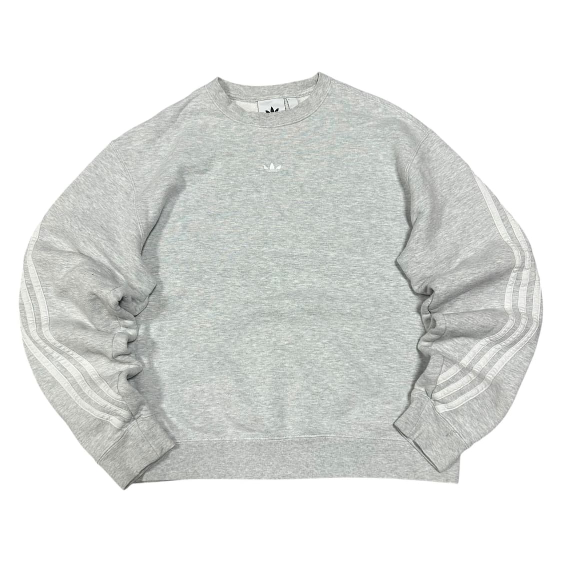 ✨ (바배) 아디다스 센터로고 멜란지 그레이 맨투맨  상품이미지1