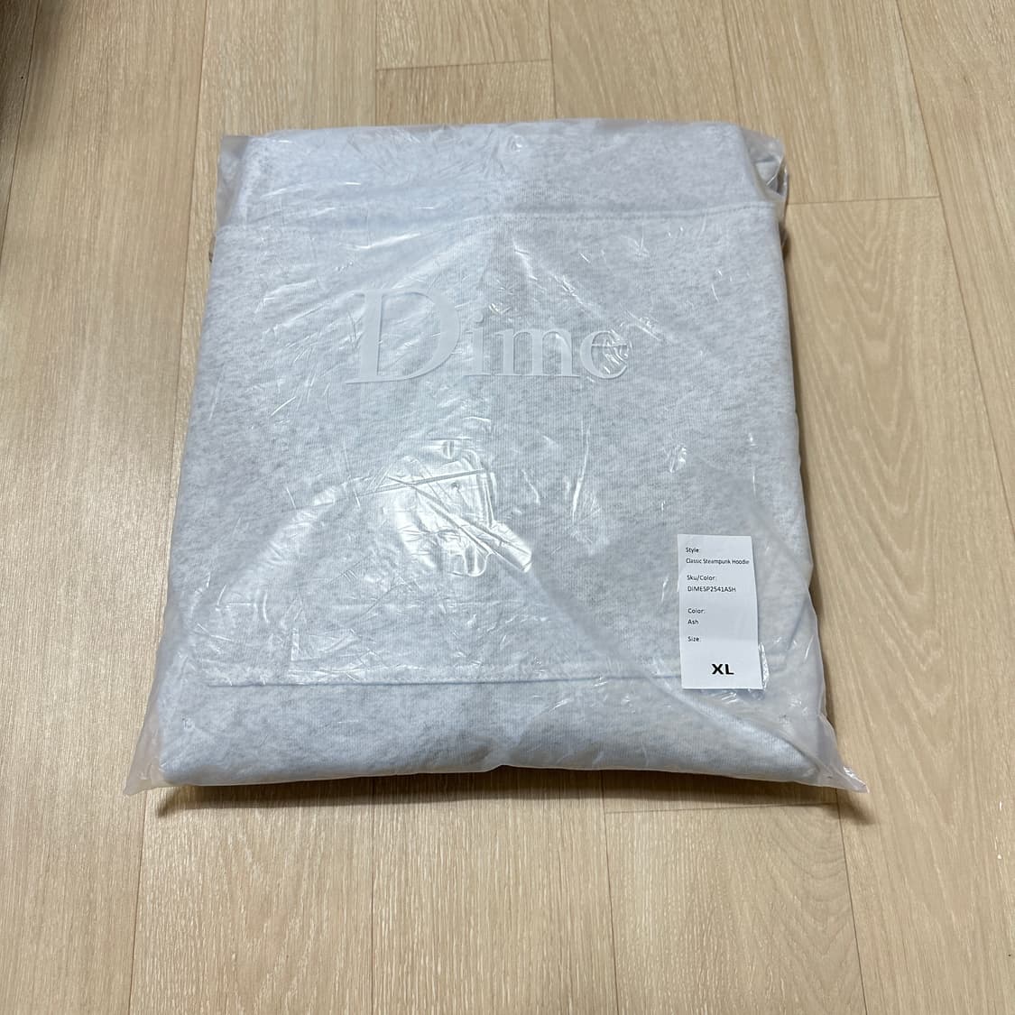 정가 21만원 새상품 XL 다임 dime 후드티 그레이 상품이미지6