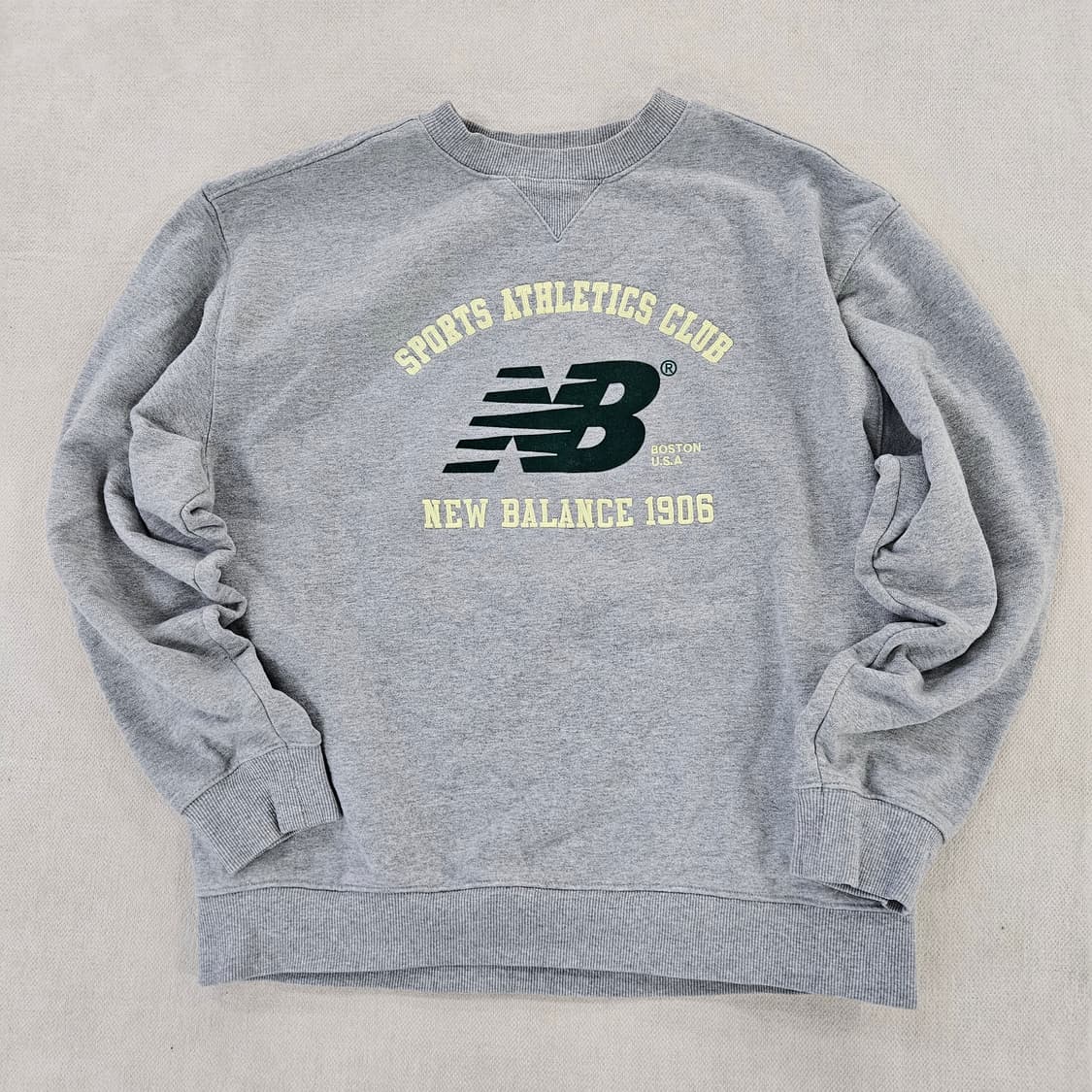 [95(M)] 뉴발란스 에슬레틱 바시티 스웨트 크루 맨투맨 0114YH1 상품이미지2