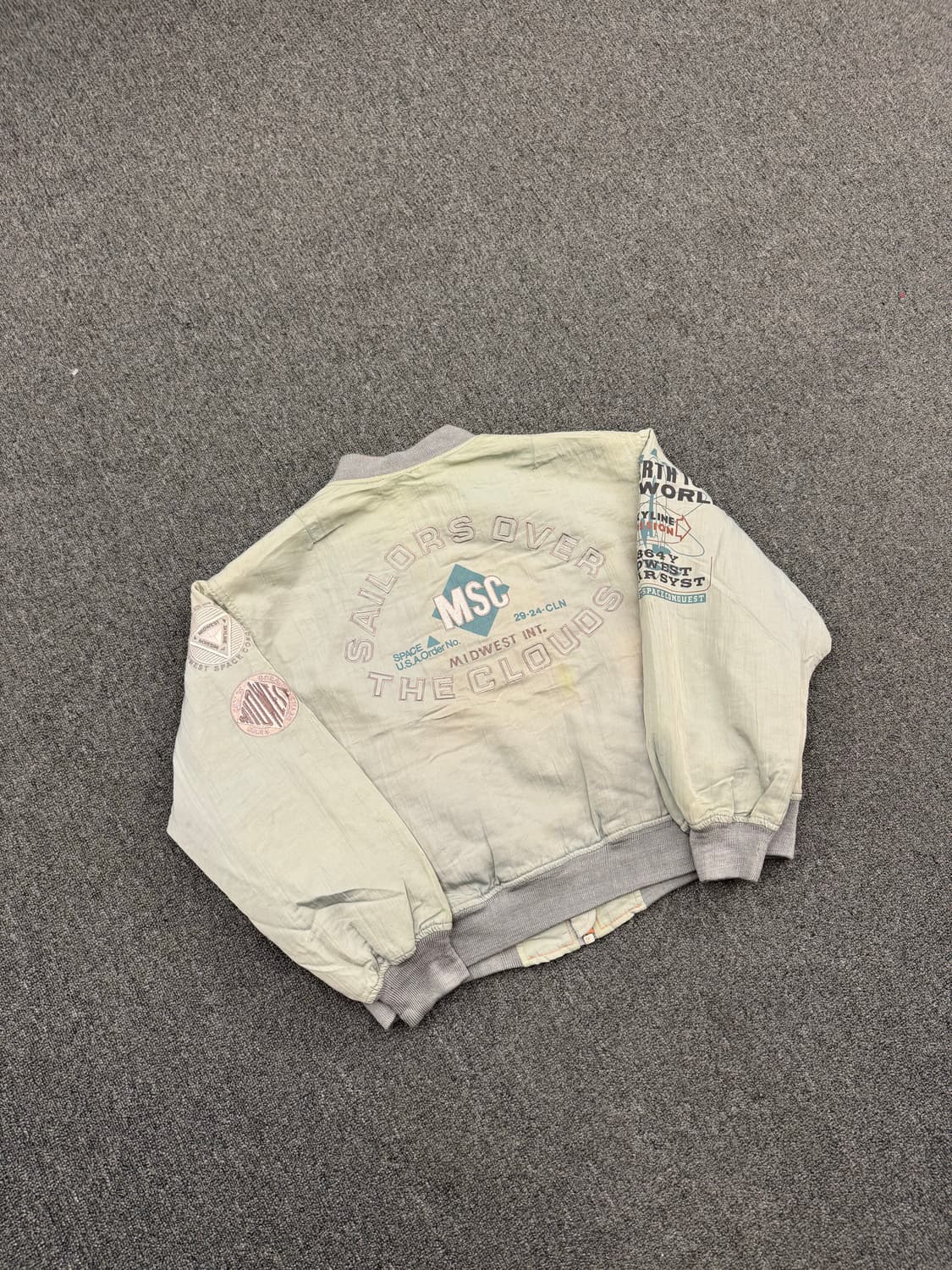 M.S.C 빈티지 자수 MA-1 항공점퍼 상품이미지6