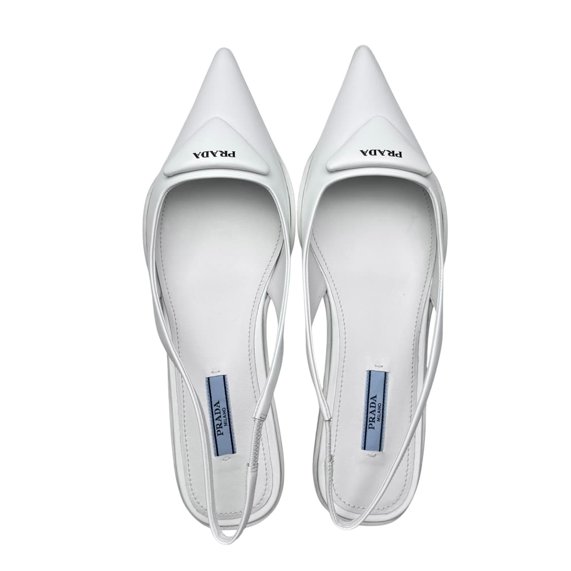 프라다 브러시드 발레리나 슬링백 삼각 로고 상품이미지2
