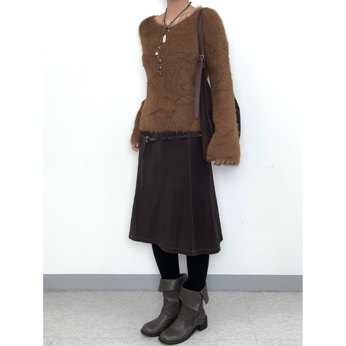 빈티지 웨스턴 스커트 상품이미지2