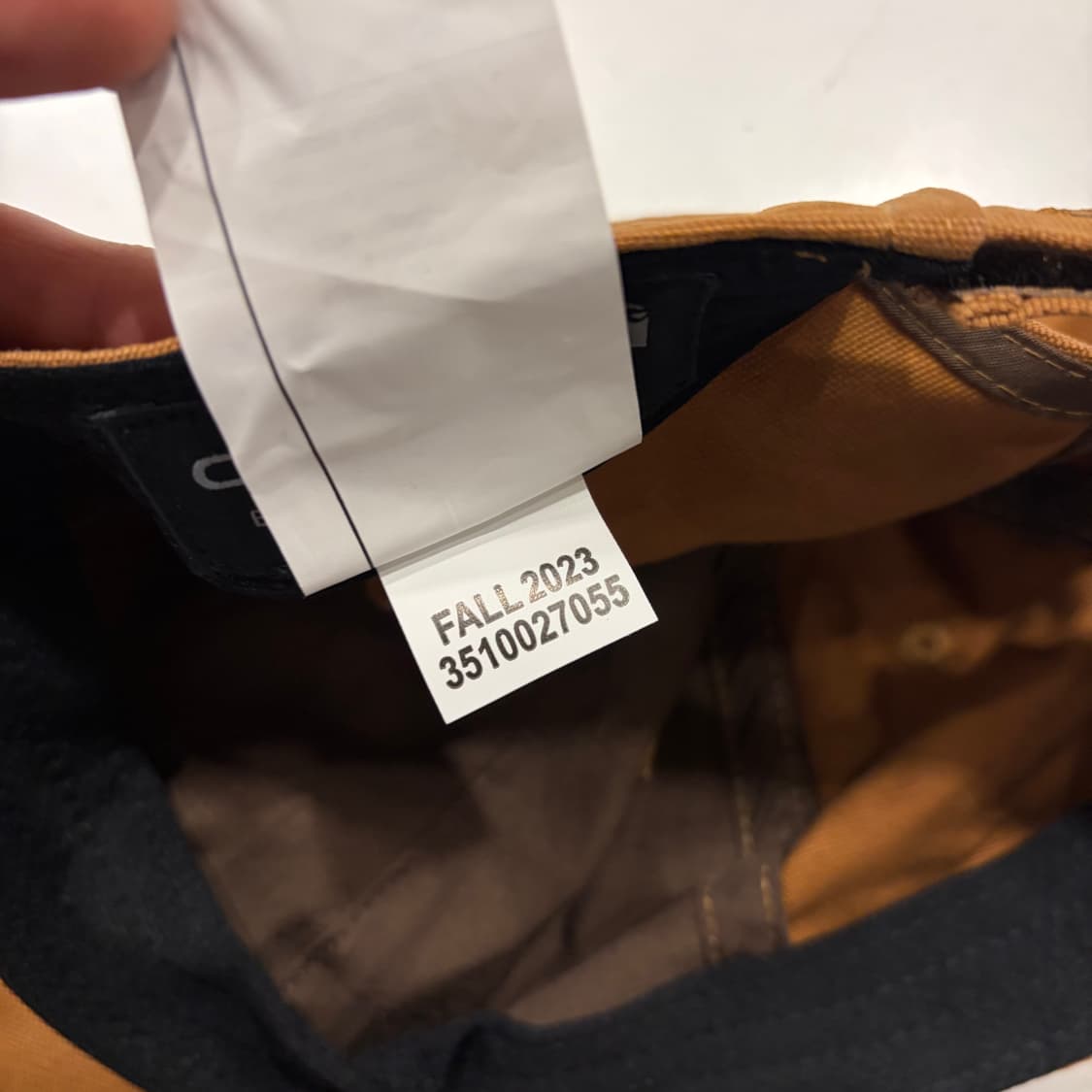 칼하트 레더패치 브라운 볼캡 상품이미지5