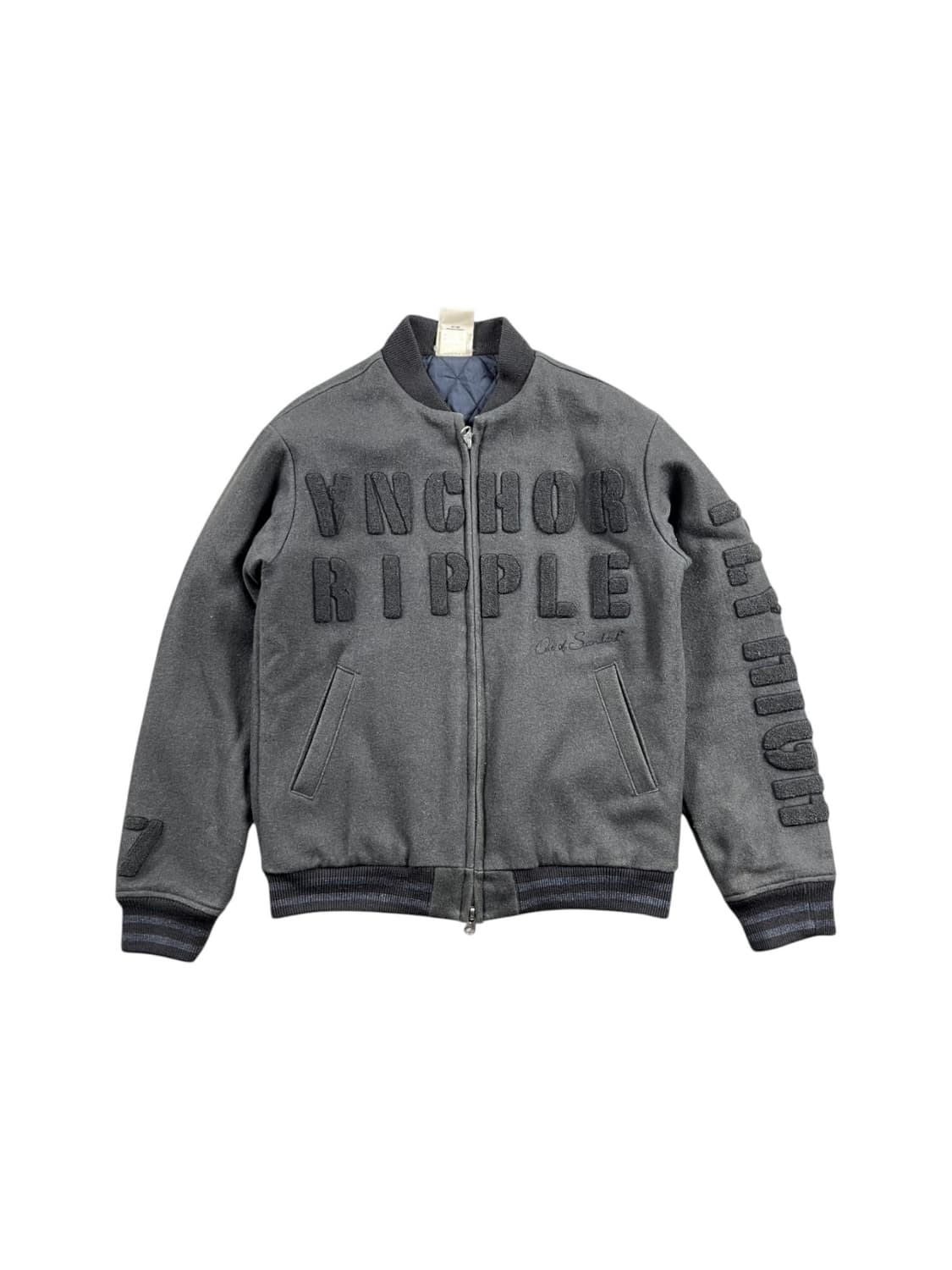 RIPPLE 울 혼방 바시티 자켓 상품이미지1