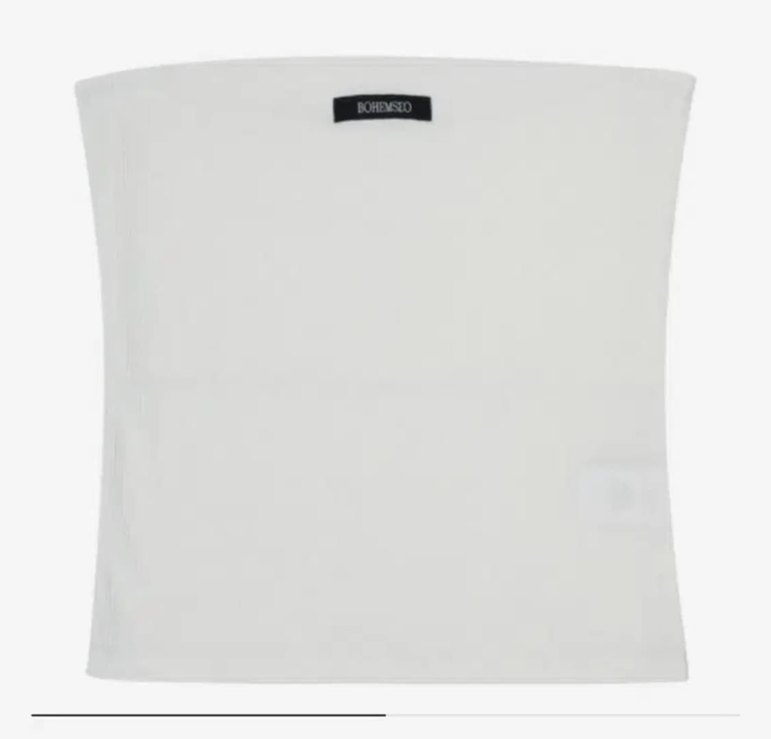 보헤미안서울 베이직 튜브탑 화이트 상품이미지1