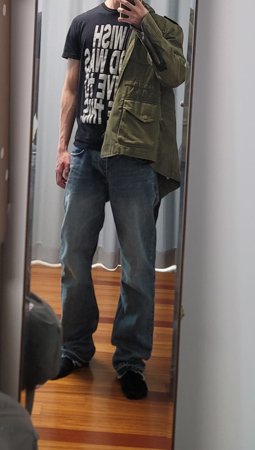 서피스에디션 TORN STRAIGHT DENIM PANTS INDIGO 상품이미지3