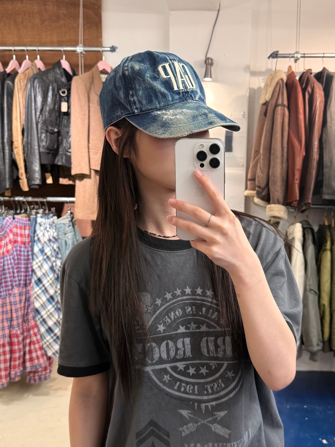 1990s GAP 디스트레스드 타이다이 볼캡 상품이미지5