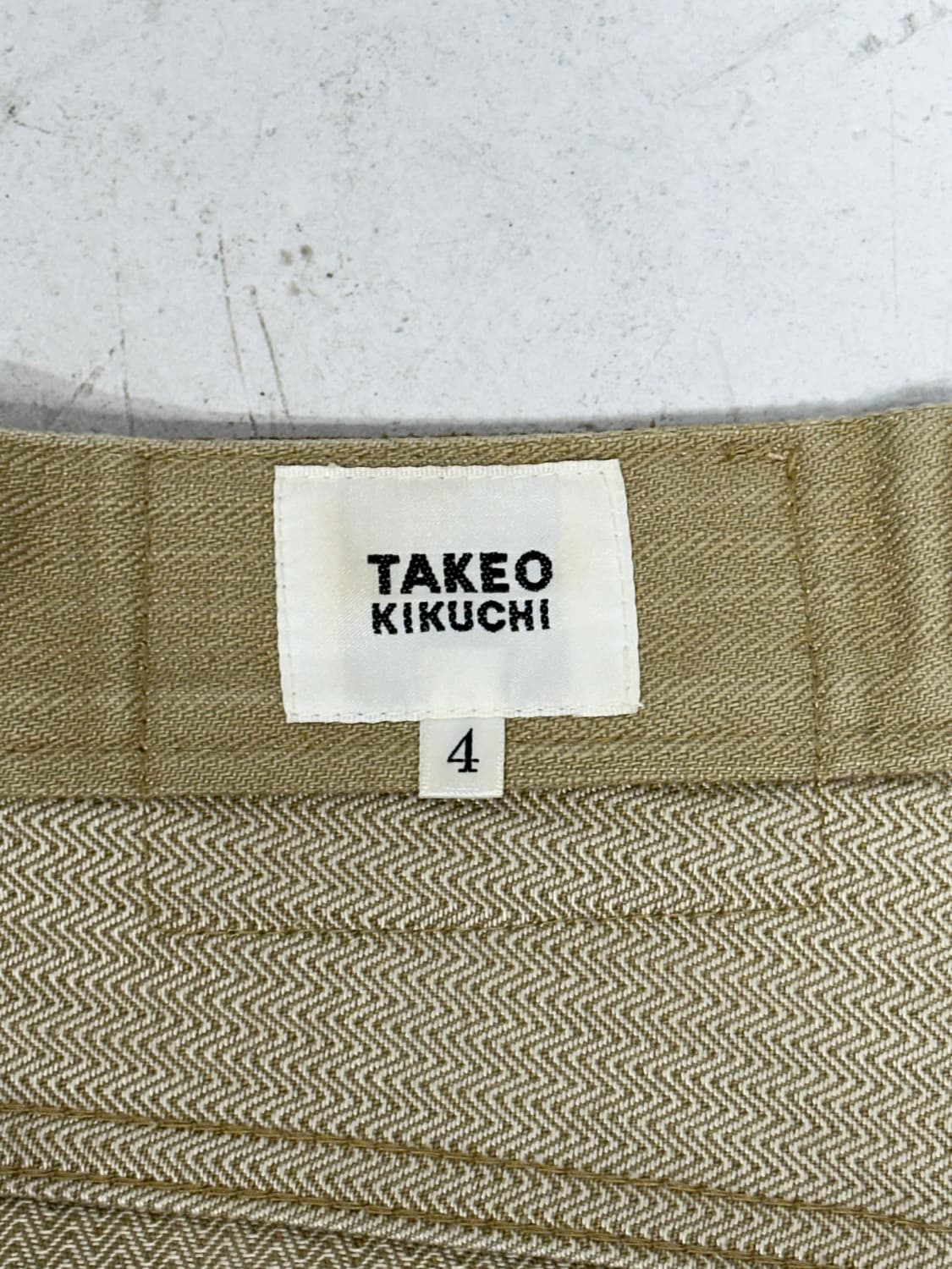 일본 빈티지 타케오 베이지 워싱 워크 데님 팬츠  상품이미지7