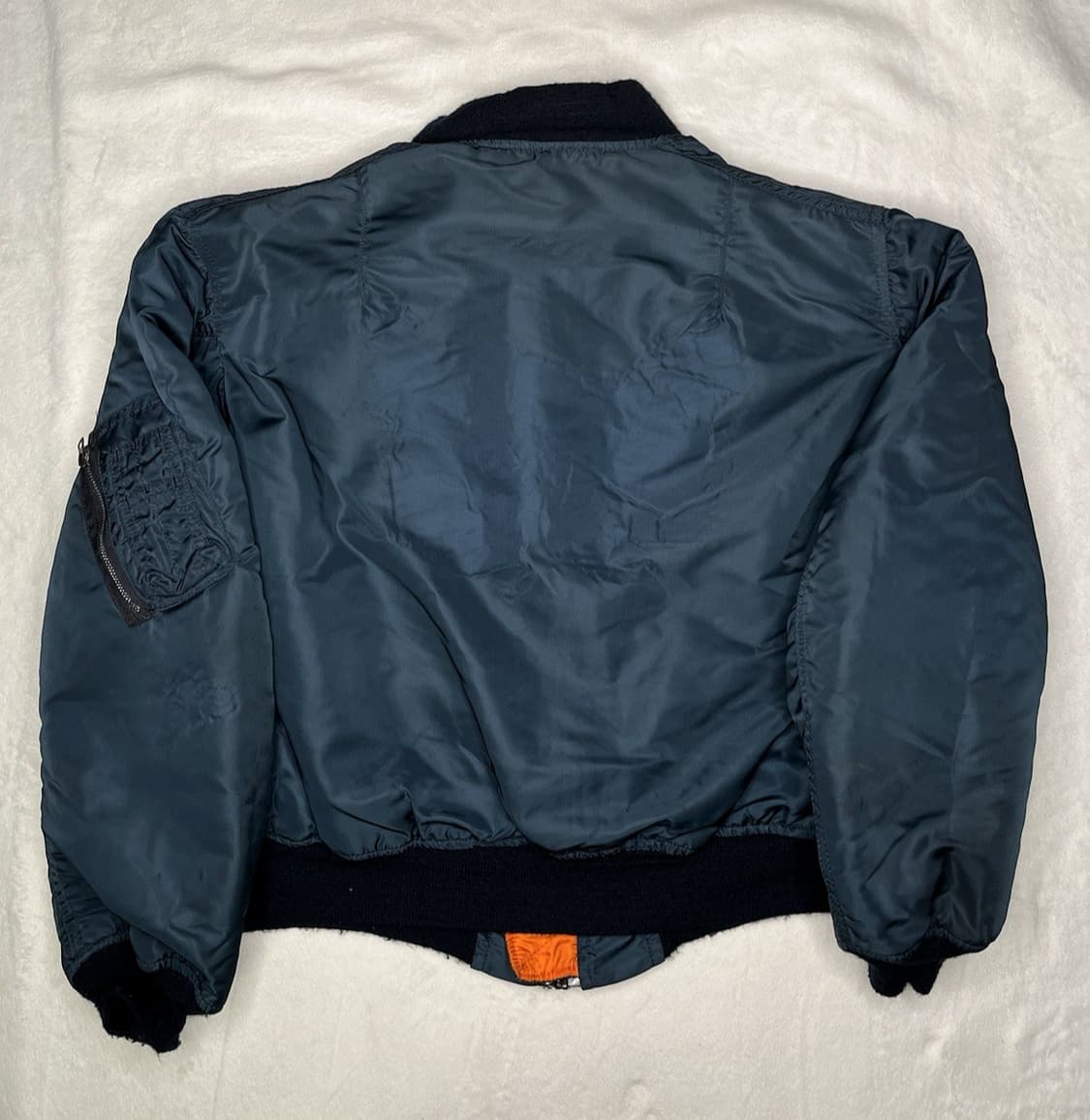 90s 미공군 납품용 알파인더스트리 MA-1 플라이트자켓 네이비 상품이미지5