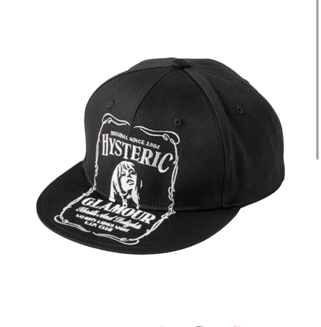 히스테릭글래머 HYS 위스키 자수 캡 블랙 상품이미지1