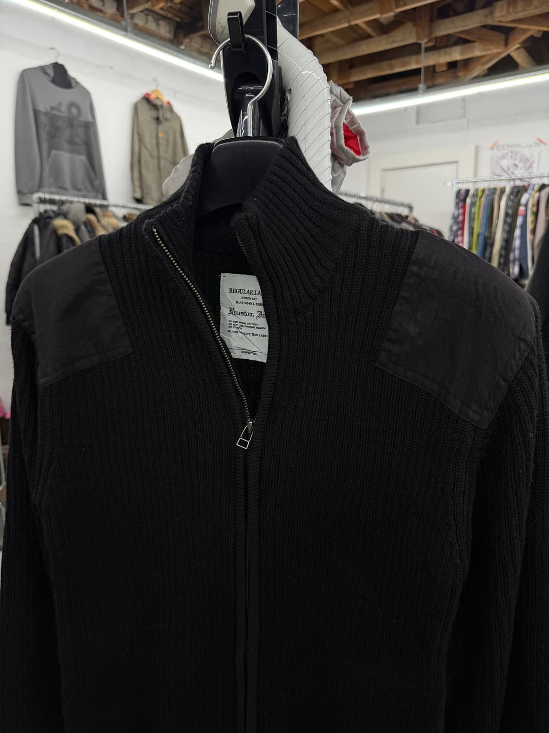 houston 코만도 니트집업 상품이미지2