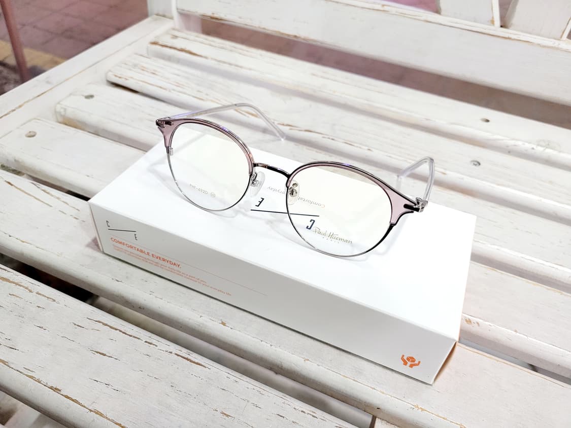 폴휴먼 안경 PHF-492D 투명그레이하금테 안경 상품이미지2