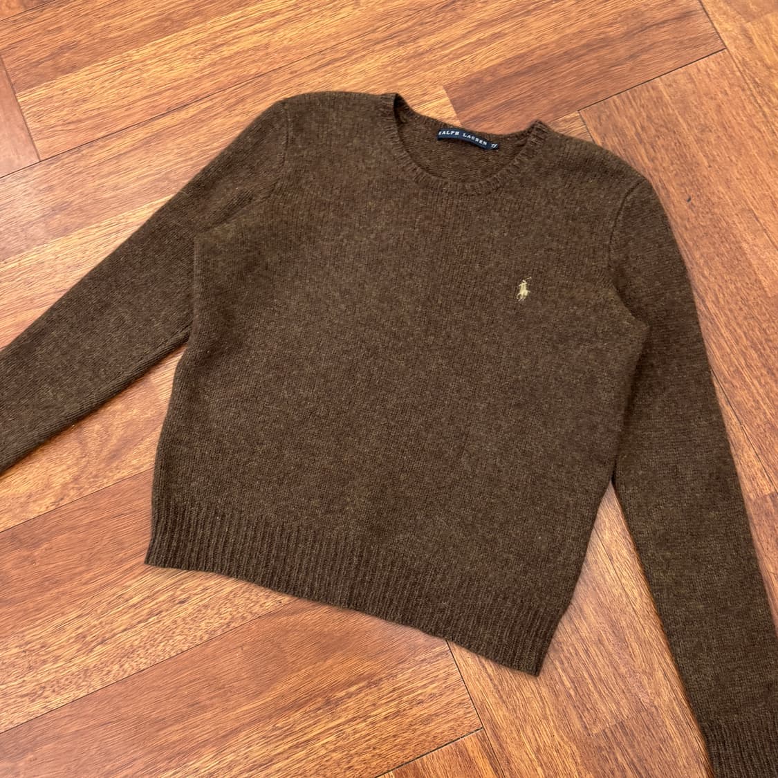 여성용 M~L 일본판 폴로 랄프로랜 라운드 니트  상품이미지2