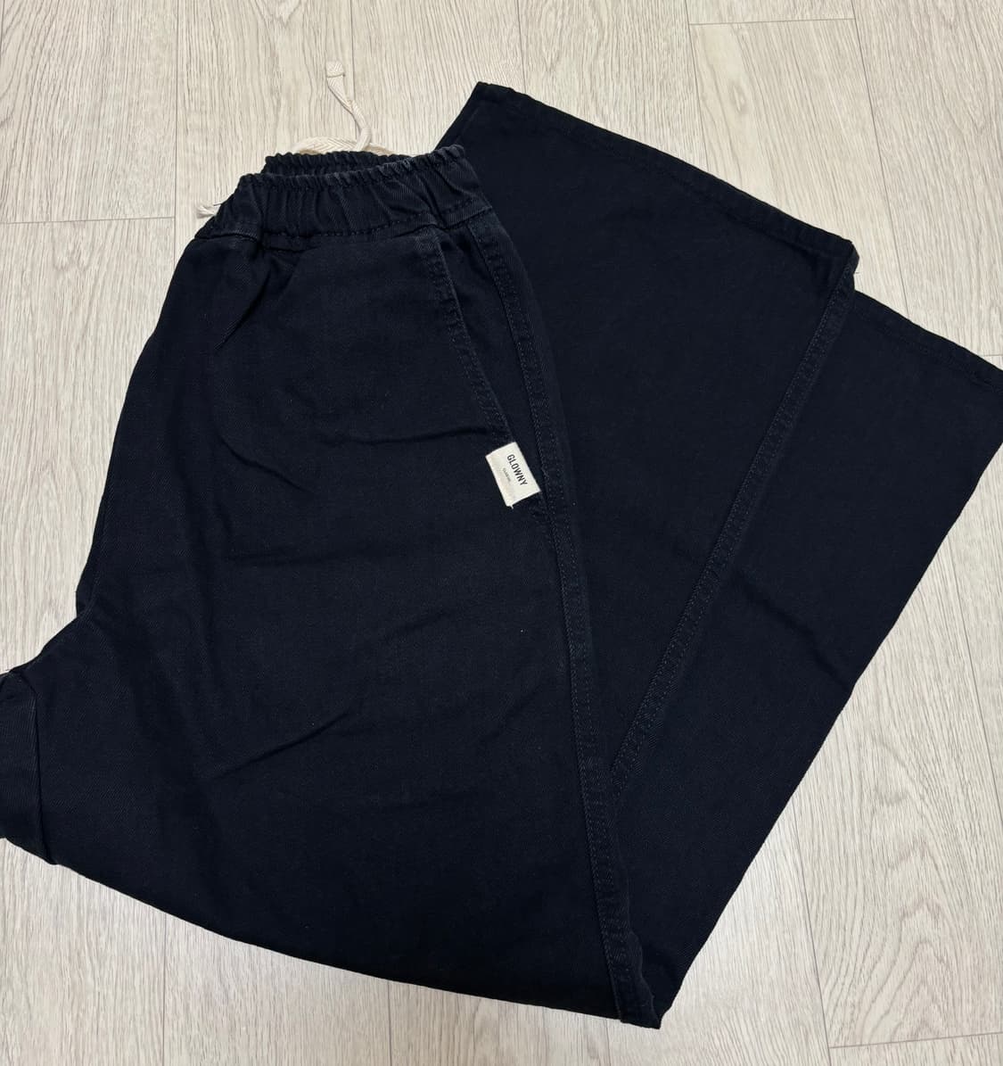 글로니 바지 COTTON TWILL PANTS (BLACK) 상품이미지5