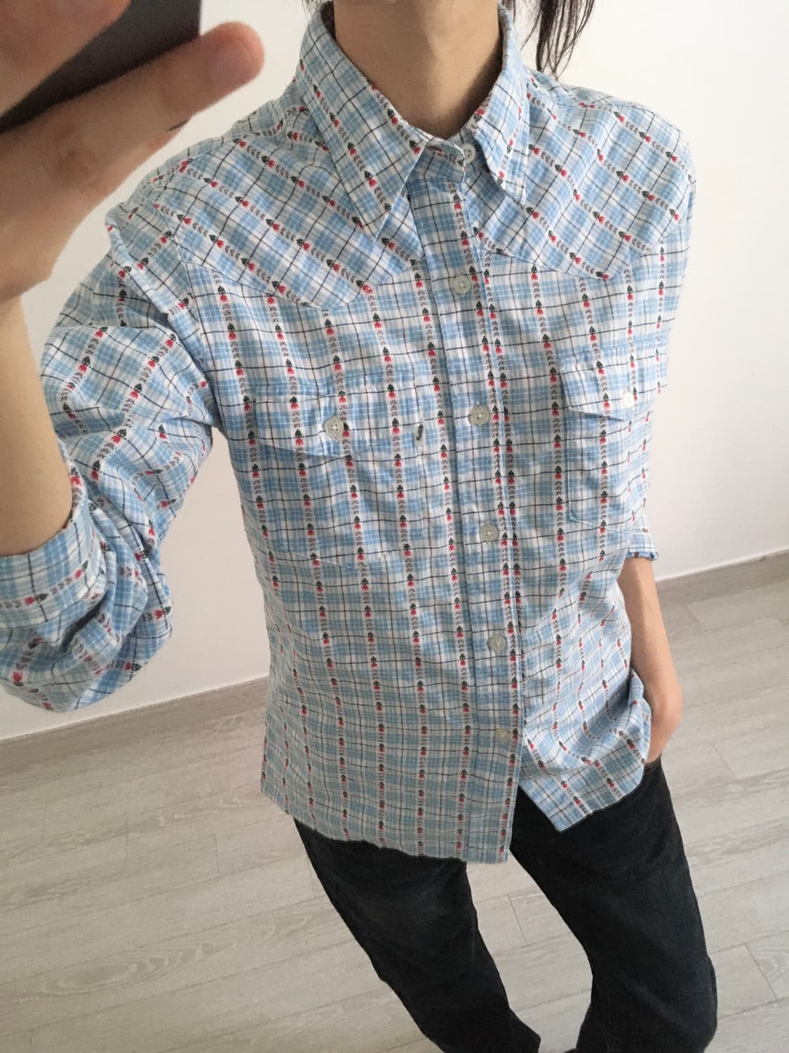 tulip check shirt 상품이미지4