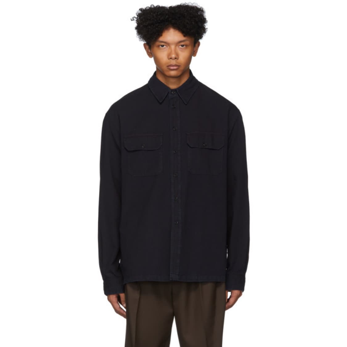 (L) 르메르 인디고 밀리터리 셔츠 상품이미지1