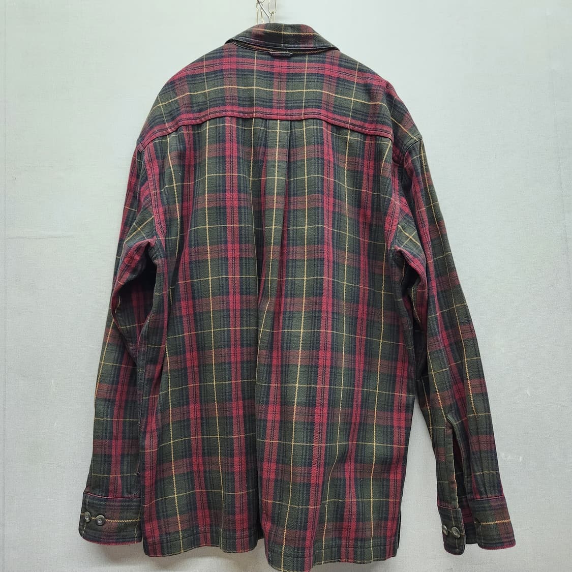 팀버랜드 타탄체크 플란넬 오버핏 워크셔츠 M(XL) 상품이미지5