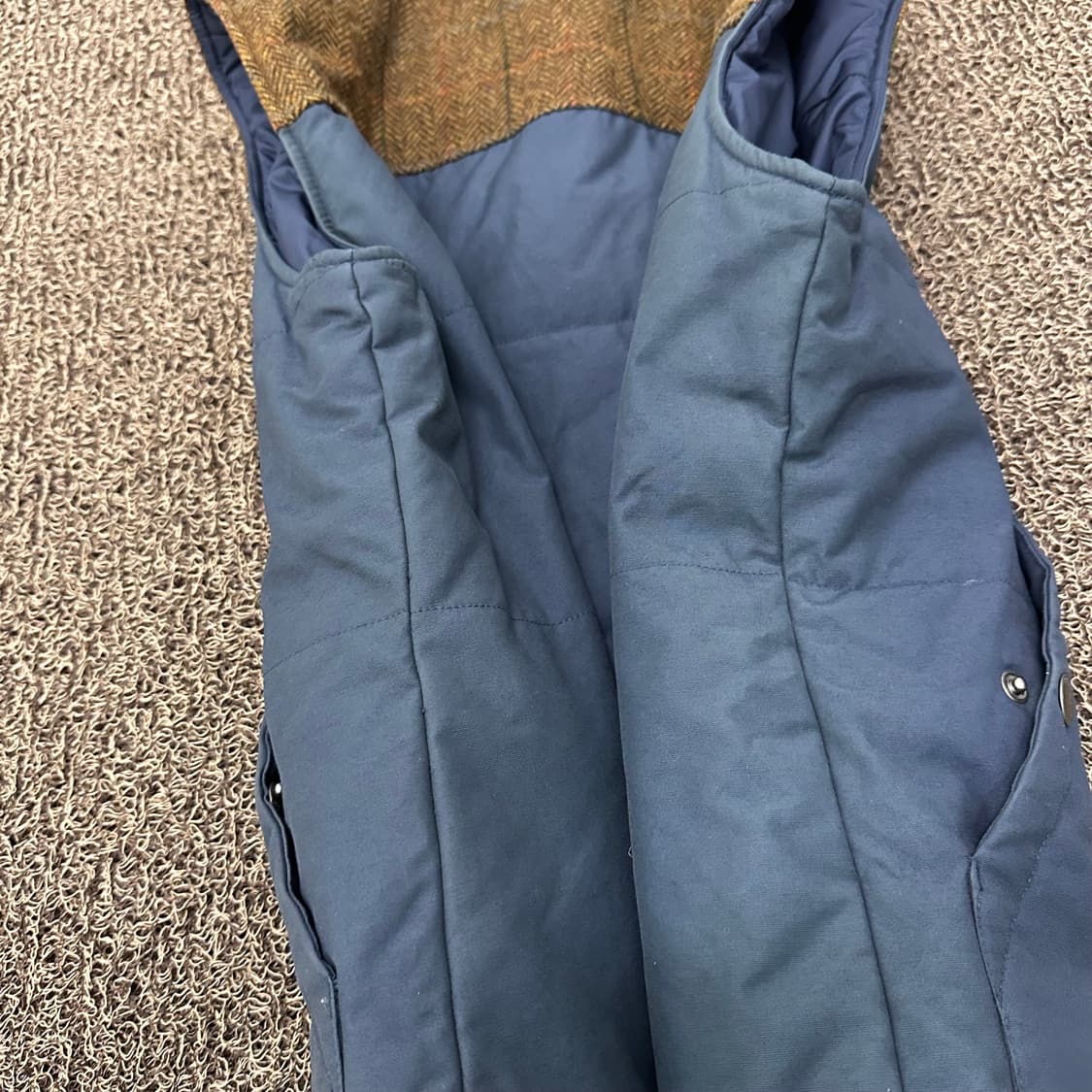 브룩스브라더스 헤링본 패딩 조끼 네이비 M 상품이미지8