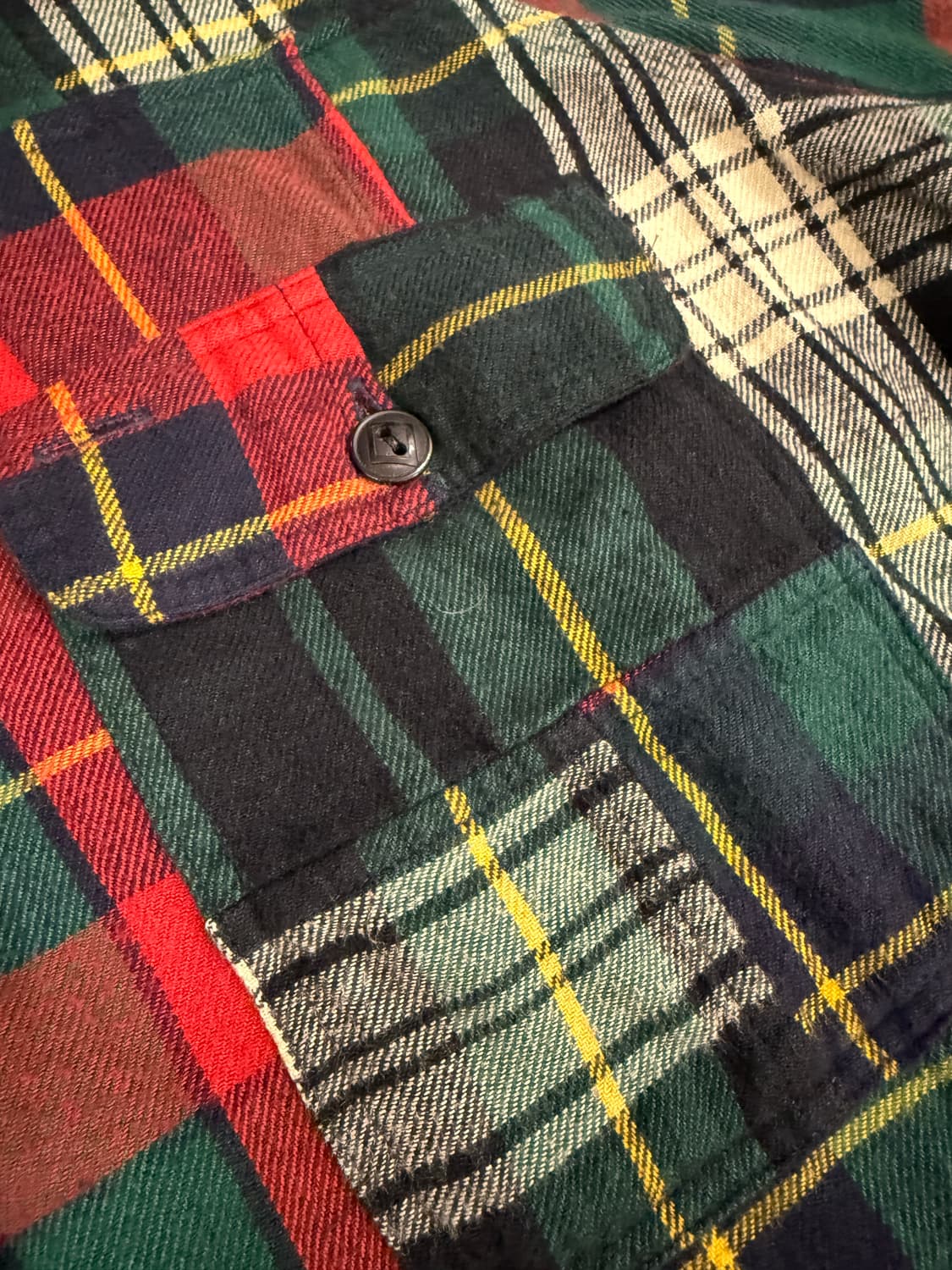 폴로랄프로렌 패치워크 체크 셔츠 L(105) 상품이미지6