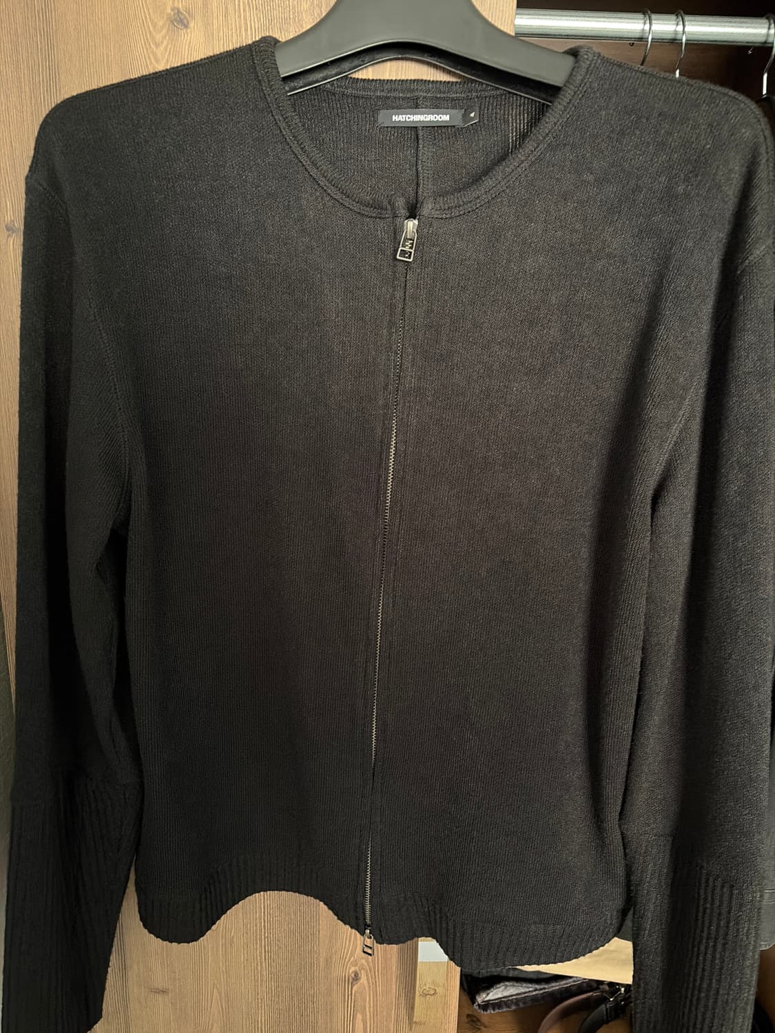 해칭룸 레이어 가디건 애쉬블랙  상품이미지2