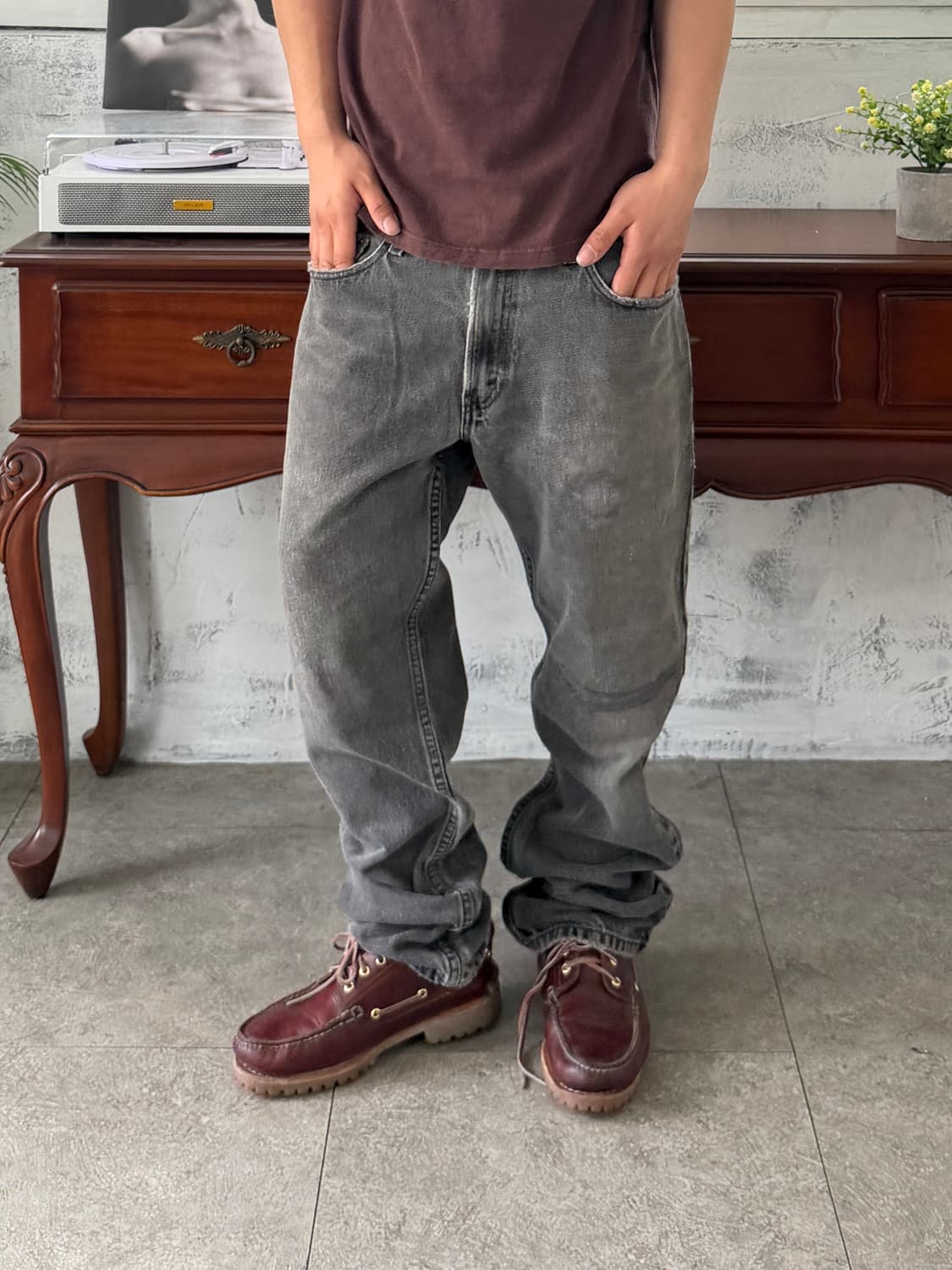 리바이스 505 레귤러 스트레이트 블랙 상품이미지2