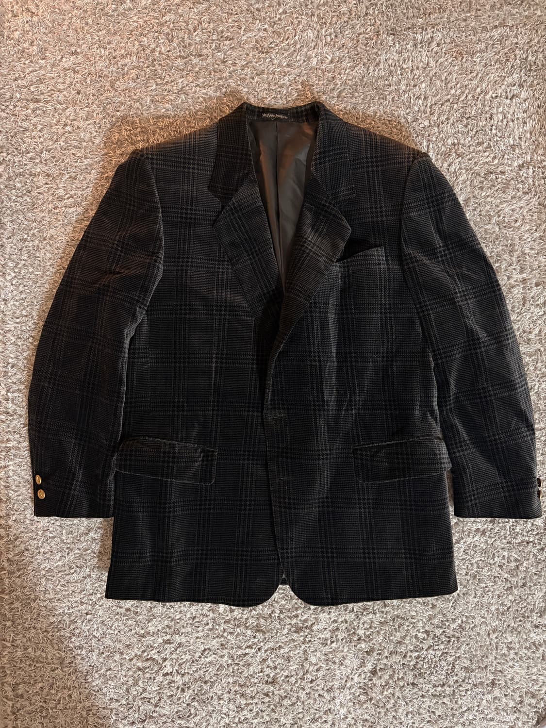 입생로랑 벨벳 클래식 자켓 100 상품이미지1