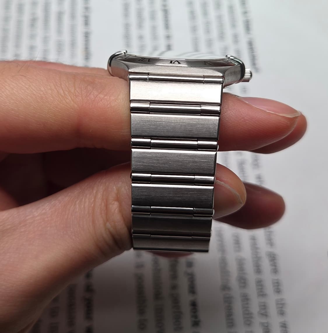 오메가 컨스틸레이션 별로고 격자 블랙판 쿼츠 브레이슬릿 ver. 상품이미지6