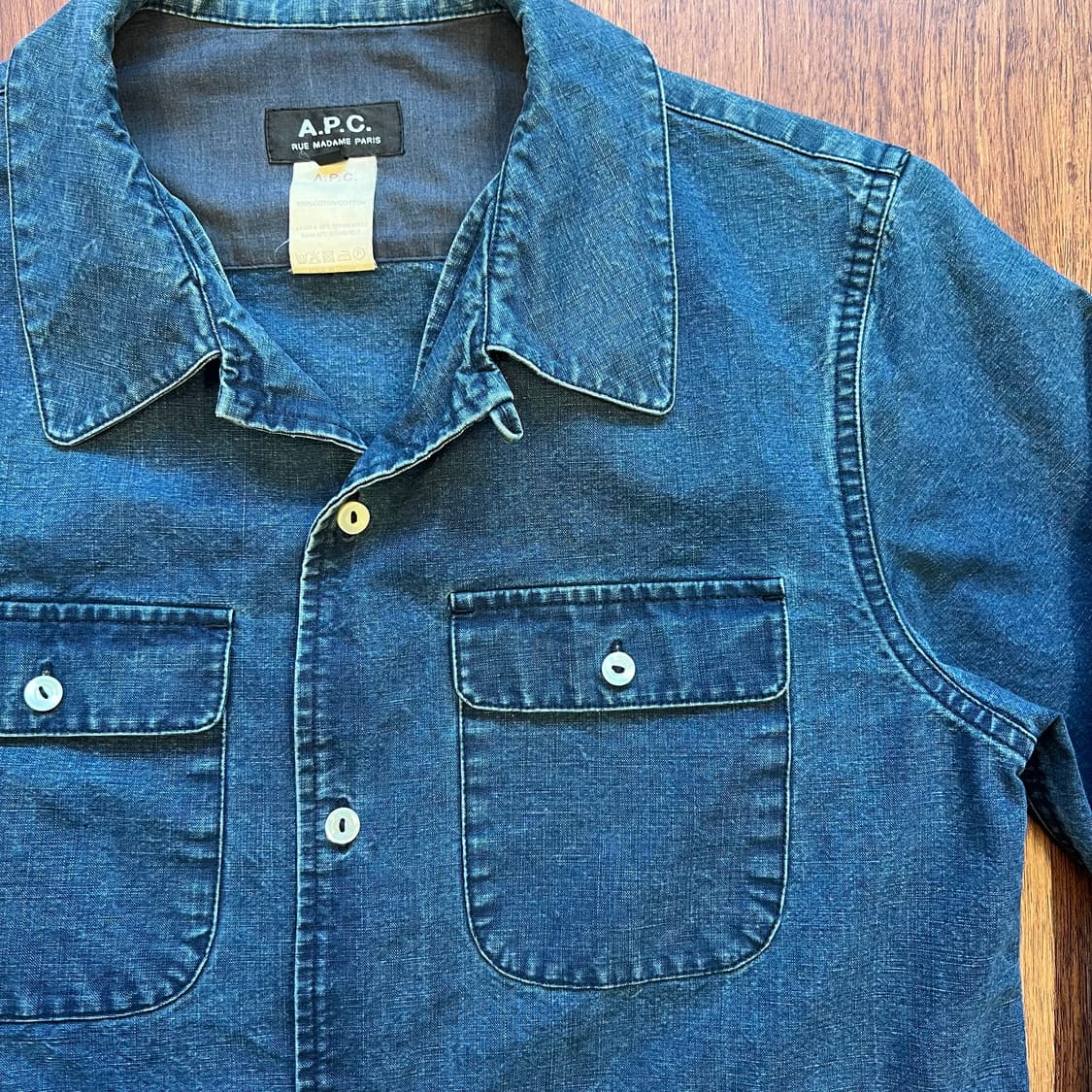 [XS]아페쎄 A.P.C 투포켓 데님 셔츠 상품이미지4