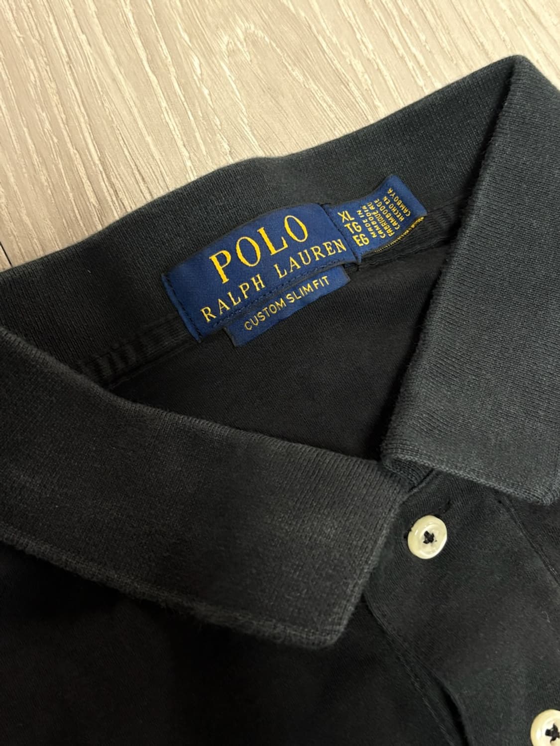 폴로 카라티 반팔 블랙 커스텀 슬림핏 XL 상품이미지2