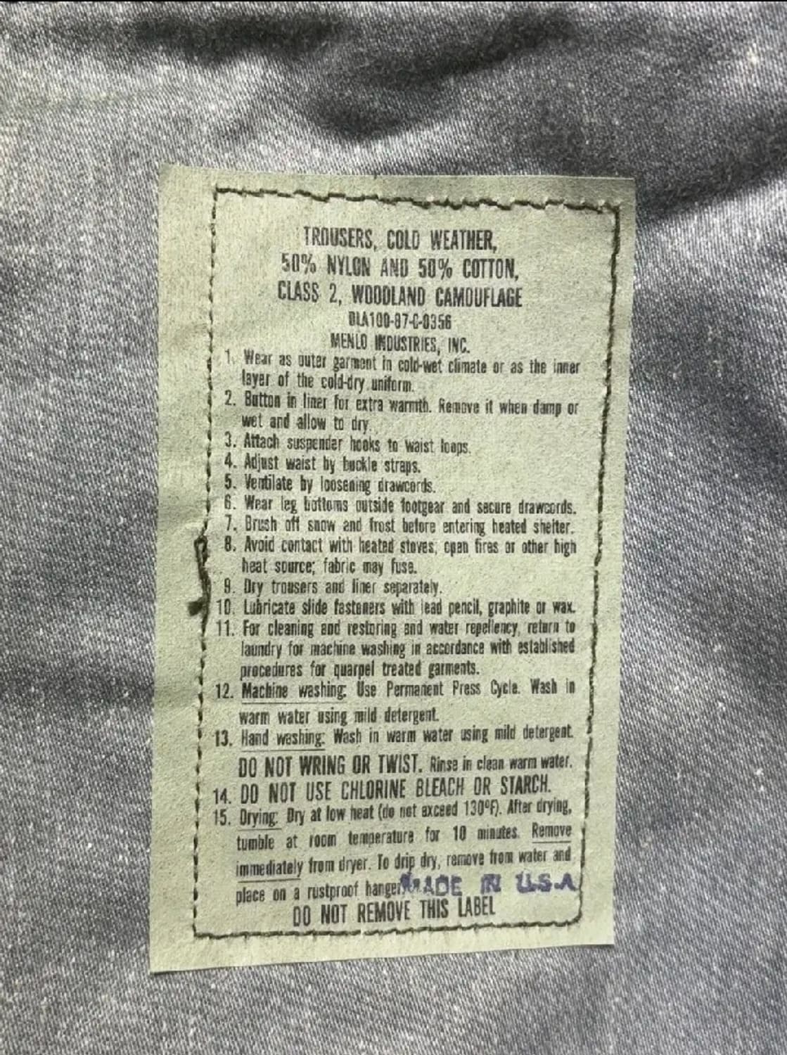 미군 m-65 우드랜드 팬츠  상품이미지9