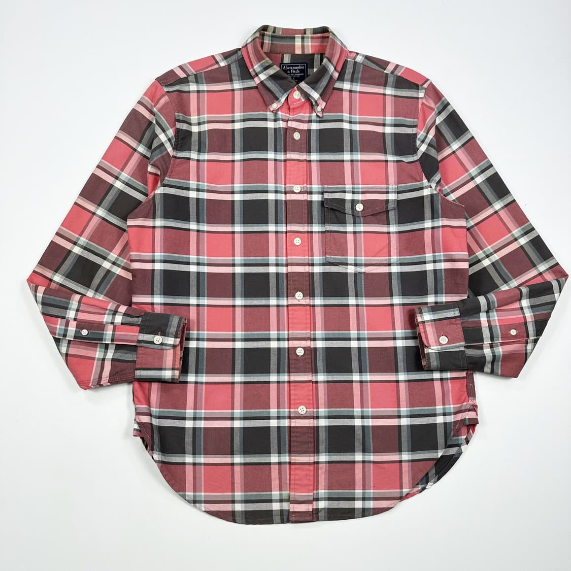 아베크롬비 뉴욕 피치 포켓 체크셔츠 (L) 상품이미지2