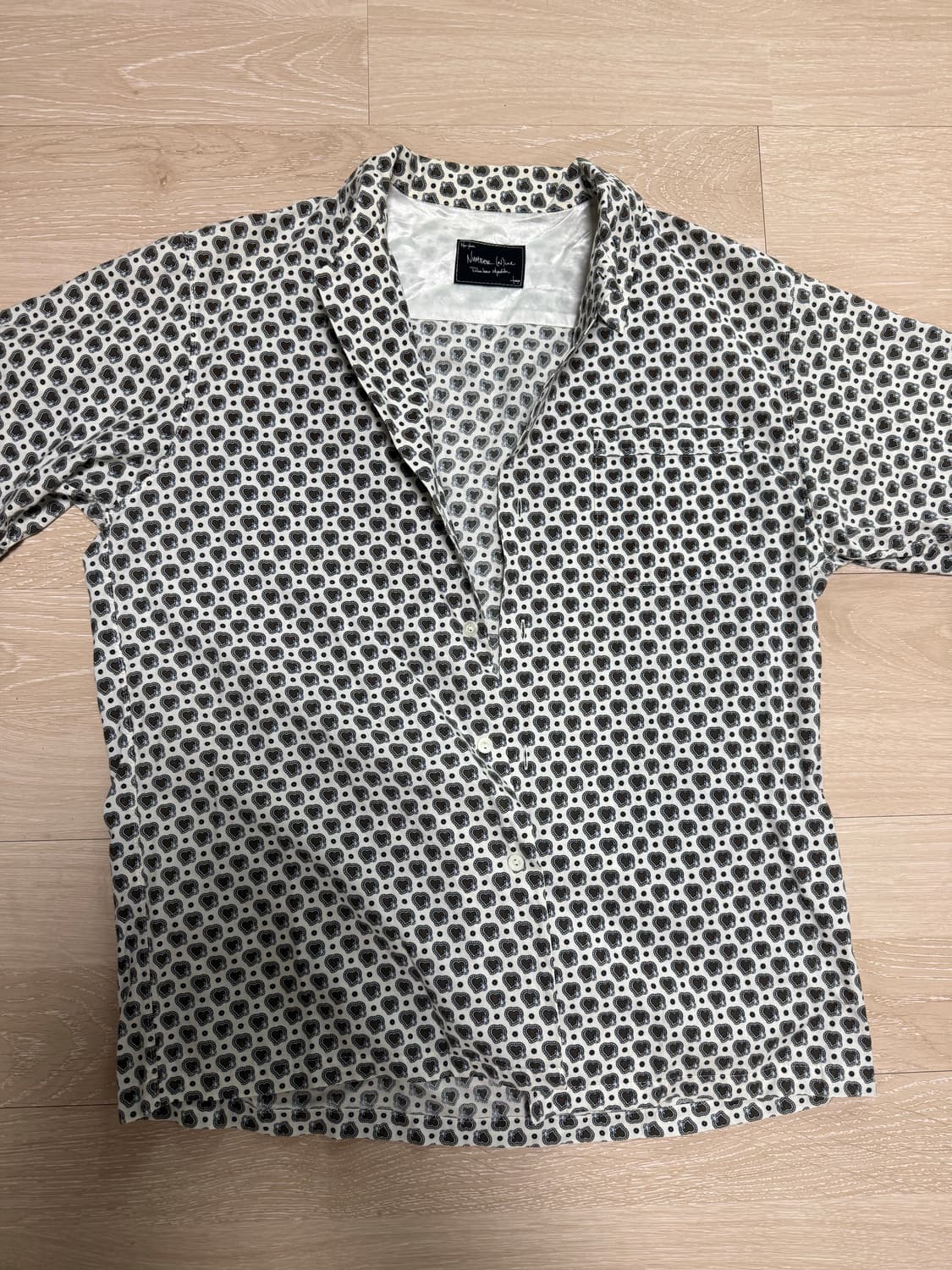 넘버나인 03aw 크라잉하트 셔츠 상품이미지5