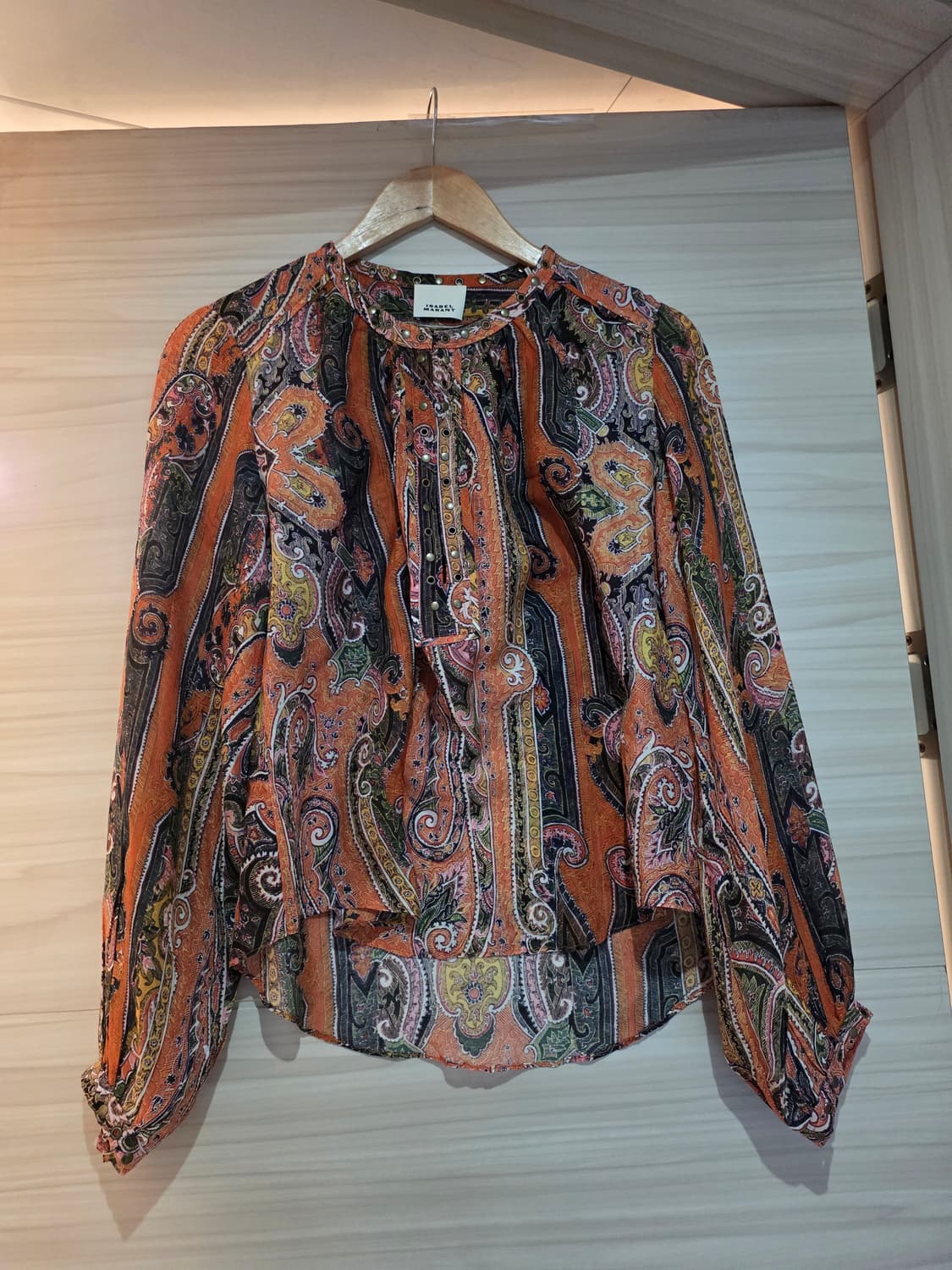 정품 이자벨마랑 실크 블라우스 상품이미지8