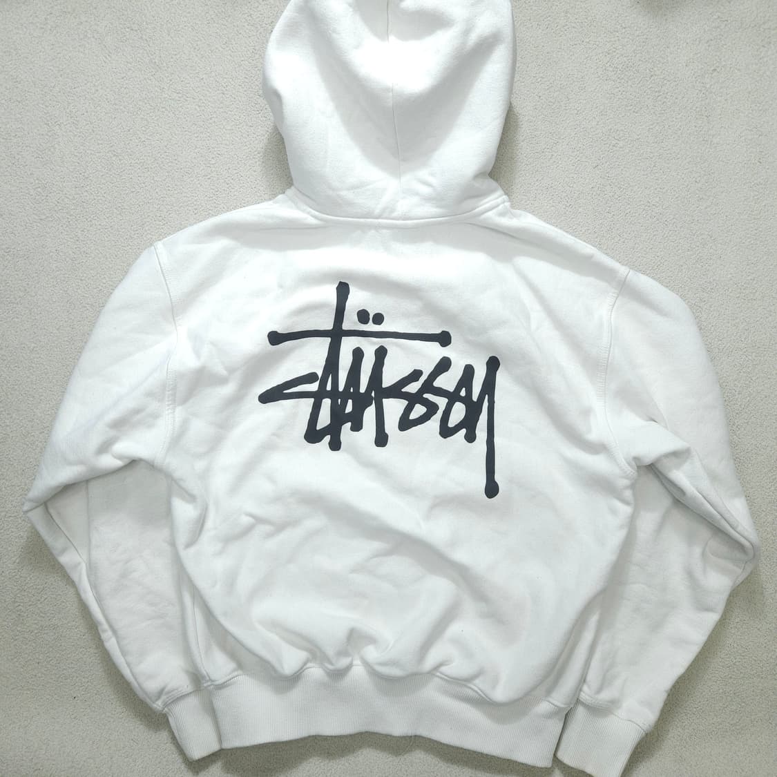스투시 빅스탁로고 후드 집업 S 상품이미지1