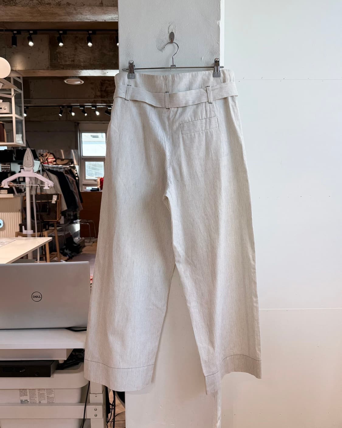 텔라 아이보리 스트라이프 벨티드 팬츠 상품이미지5