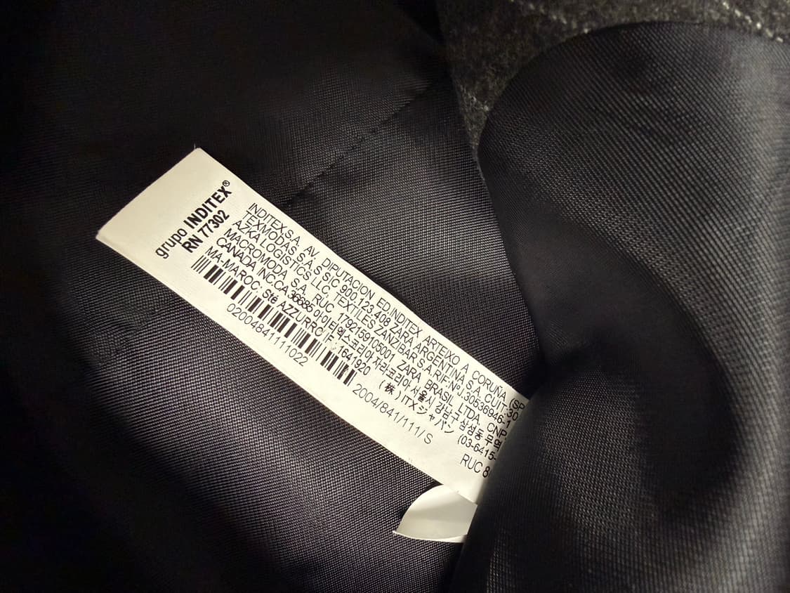 [S] 자라 x 아더에러 스트라이프 오버사이즈 블레이저 그레이 상품이미지3