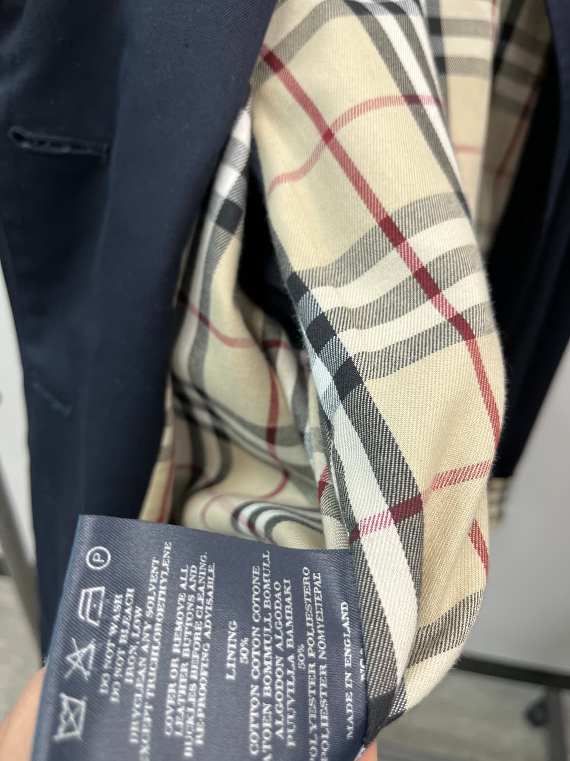 여) 버버리 네이비 개버딘코트 상품이미지9