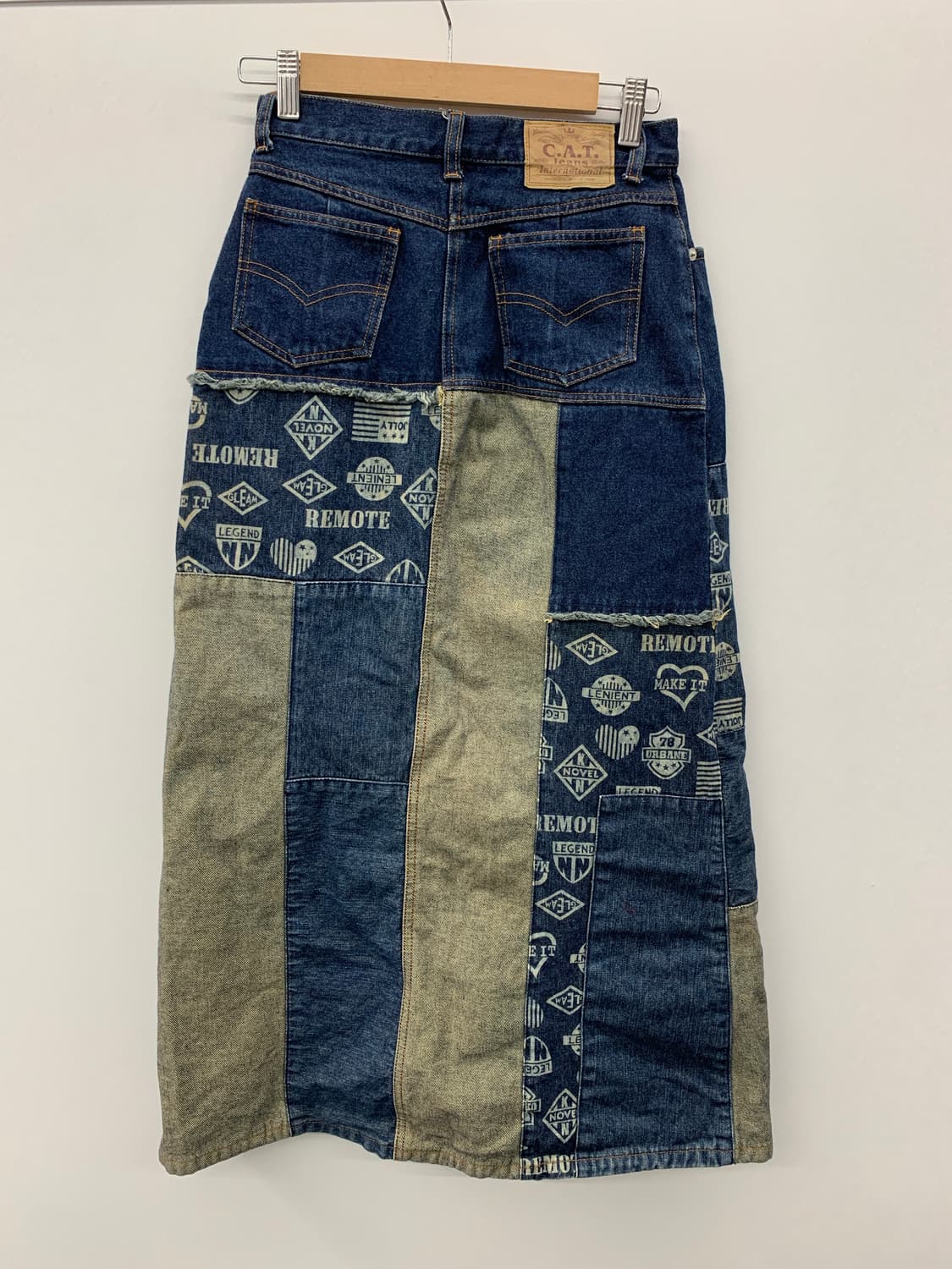 C.a.t jeans 프린팅 데님 롱스커트 상품이미지5