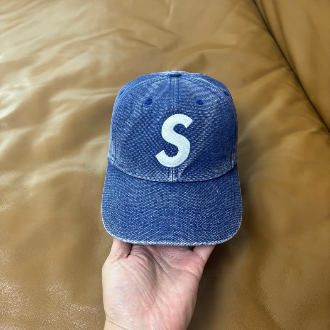 Supreme 슈프림 피그먼트 네이비 S로고 6패널 볼캡 모자 Navy 상품이미지2