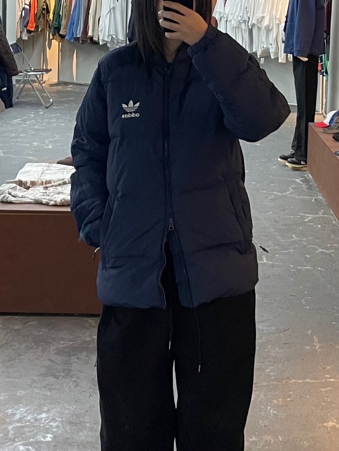 아디다스 SST 네이비 다운 패딩 H1358 상품이미지1