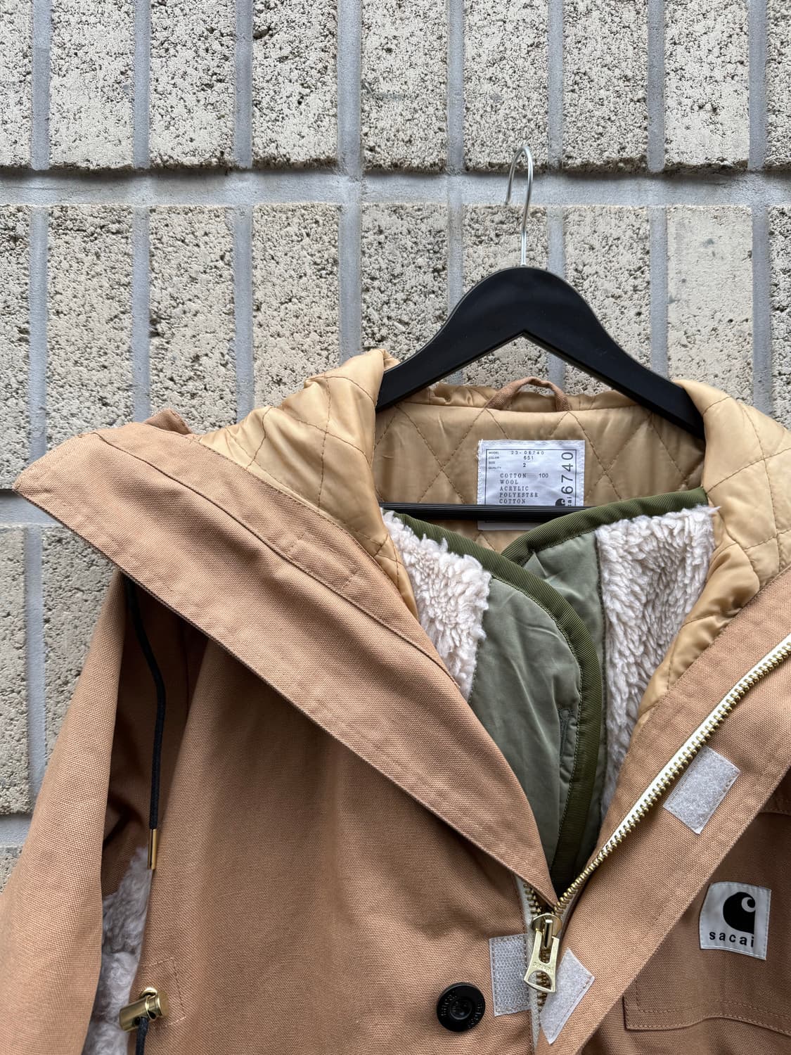 Carhartt wip X Sacai 캔버스 시베리안 파카 상품이미지9