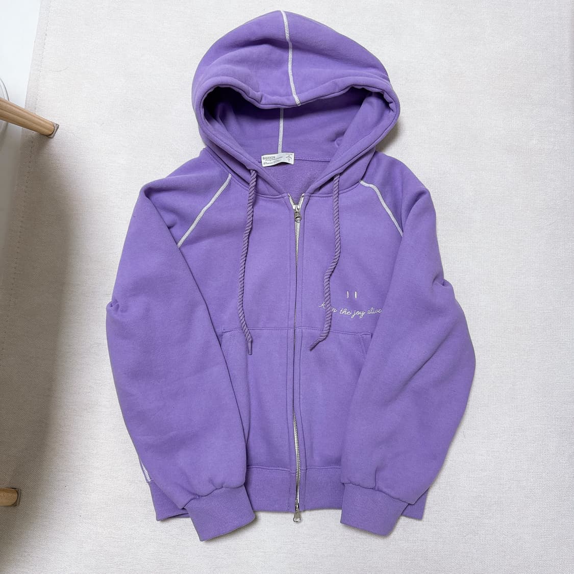 [새상품/바켄] 무신사 바켄 기모 코튼 후드집업 W 상품이미지3