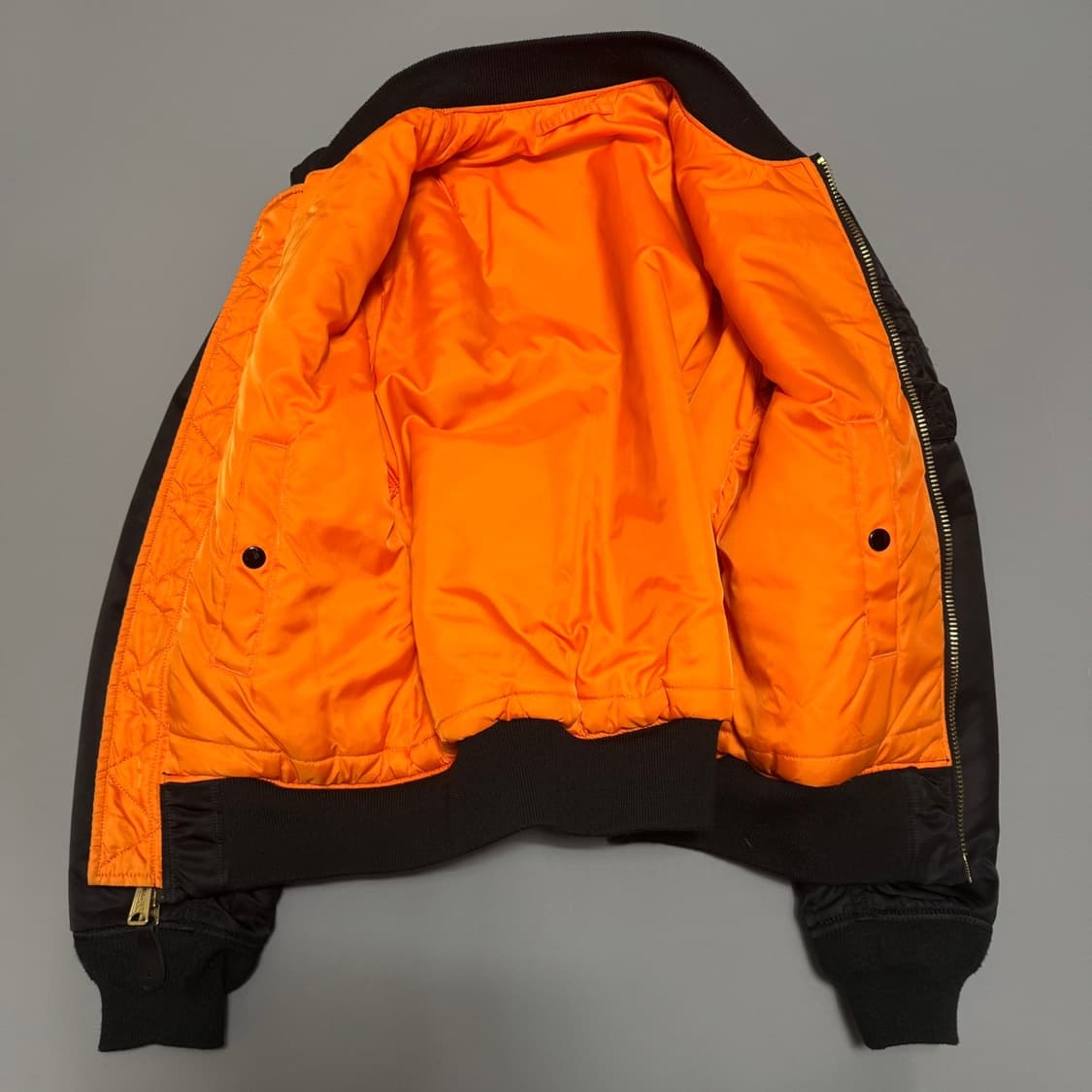 알파인더스트리 블랙컬러 72890 나일론 MA-1 플라이트 자켓 상품이미지8