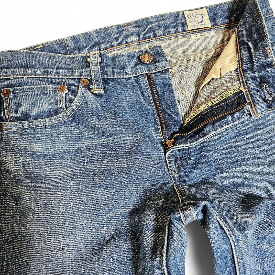 [M(2)][오어슬로우orslow]107 아이비 핏 셀비지 데님 2yr 상품이미지4