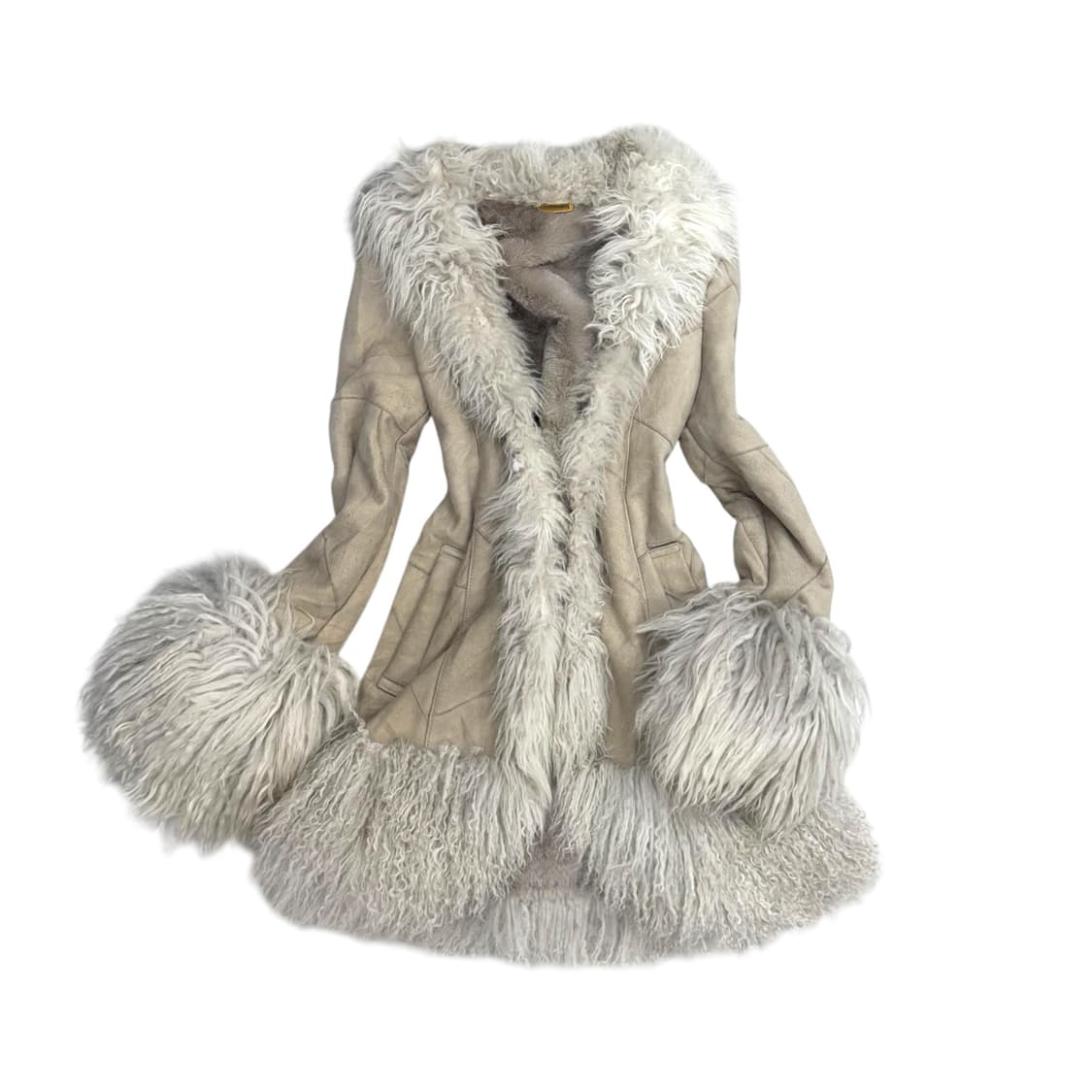 Wool skin Gray Leather jacket  상품이미지1