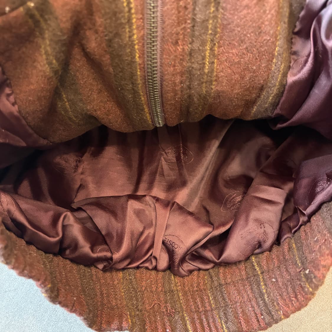 라코스테 정품 정품 버건디 울 블루종 자켓 상품이미지7