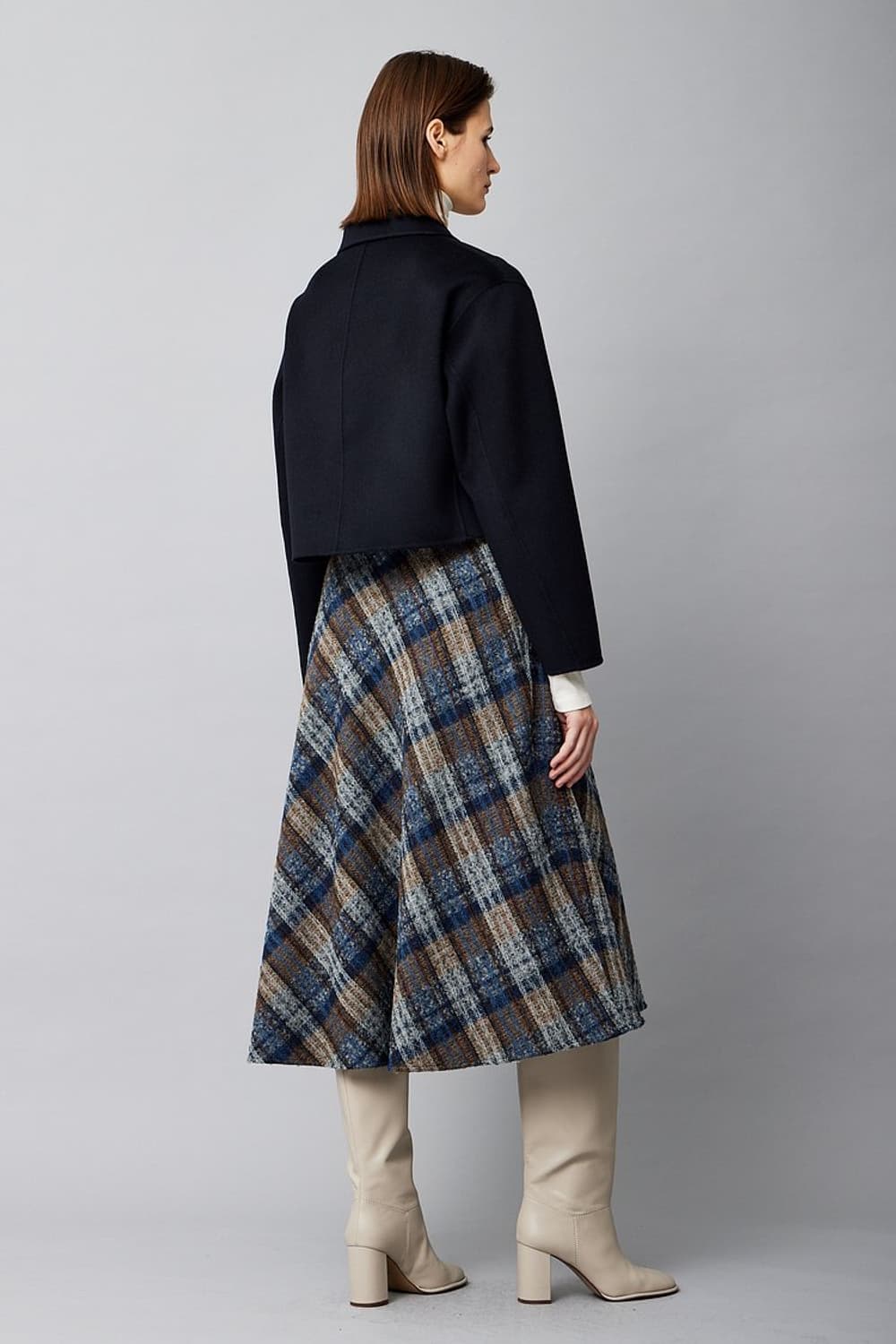 Della Lana 델라라나 트위드 울 플레어 스커트 상품이미지6