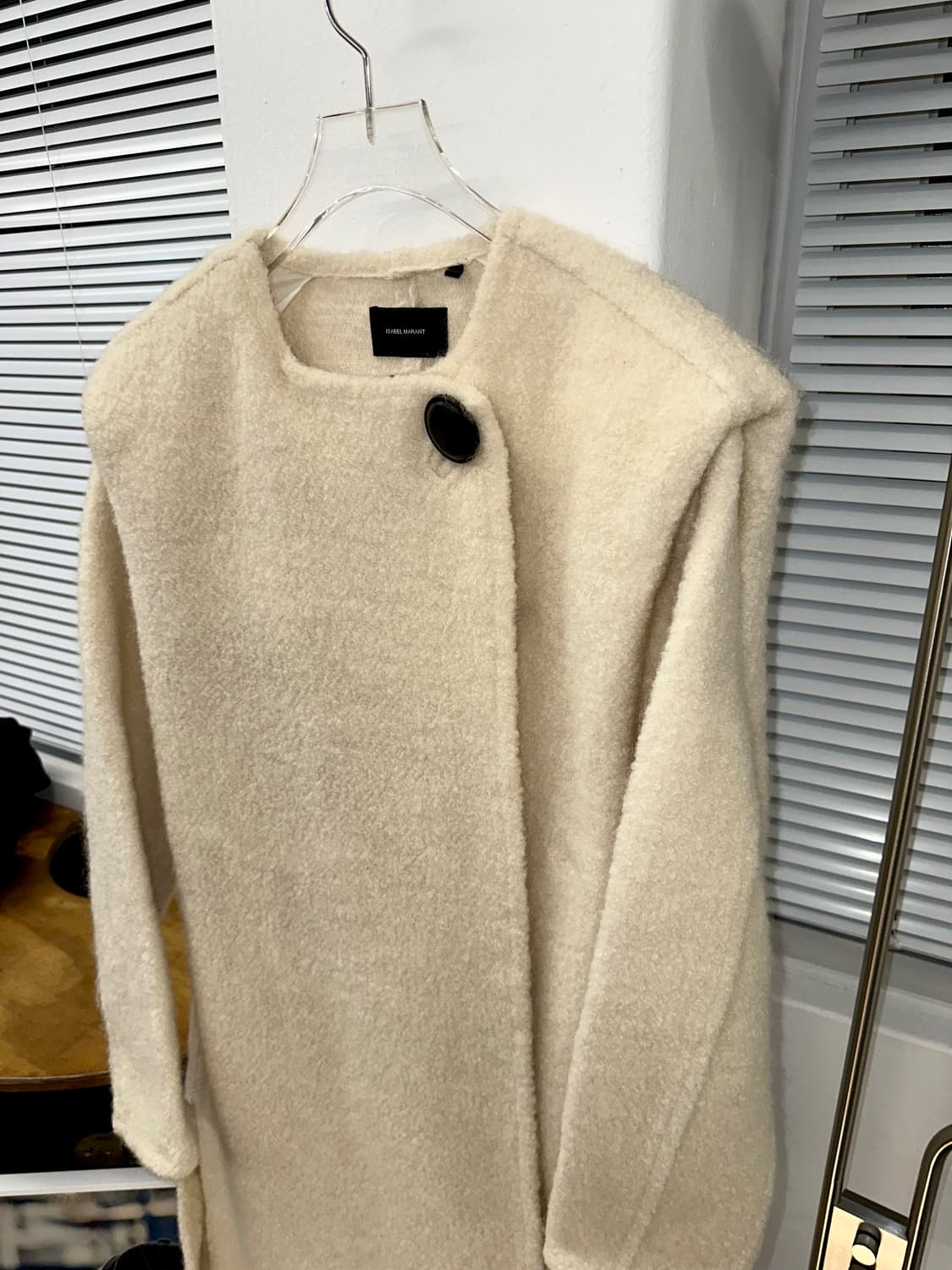 이자벨마랑 버진울 겔톤 코트 36 (크림컬러) 상품이미지1