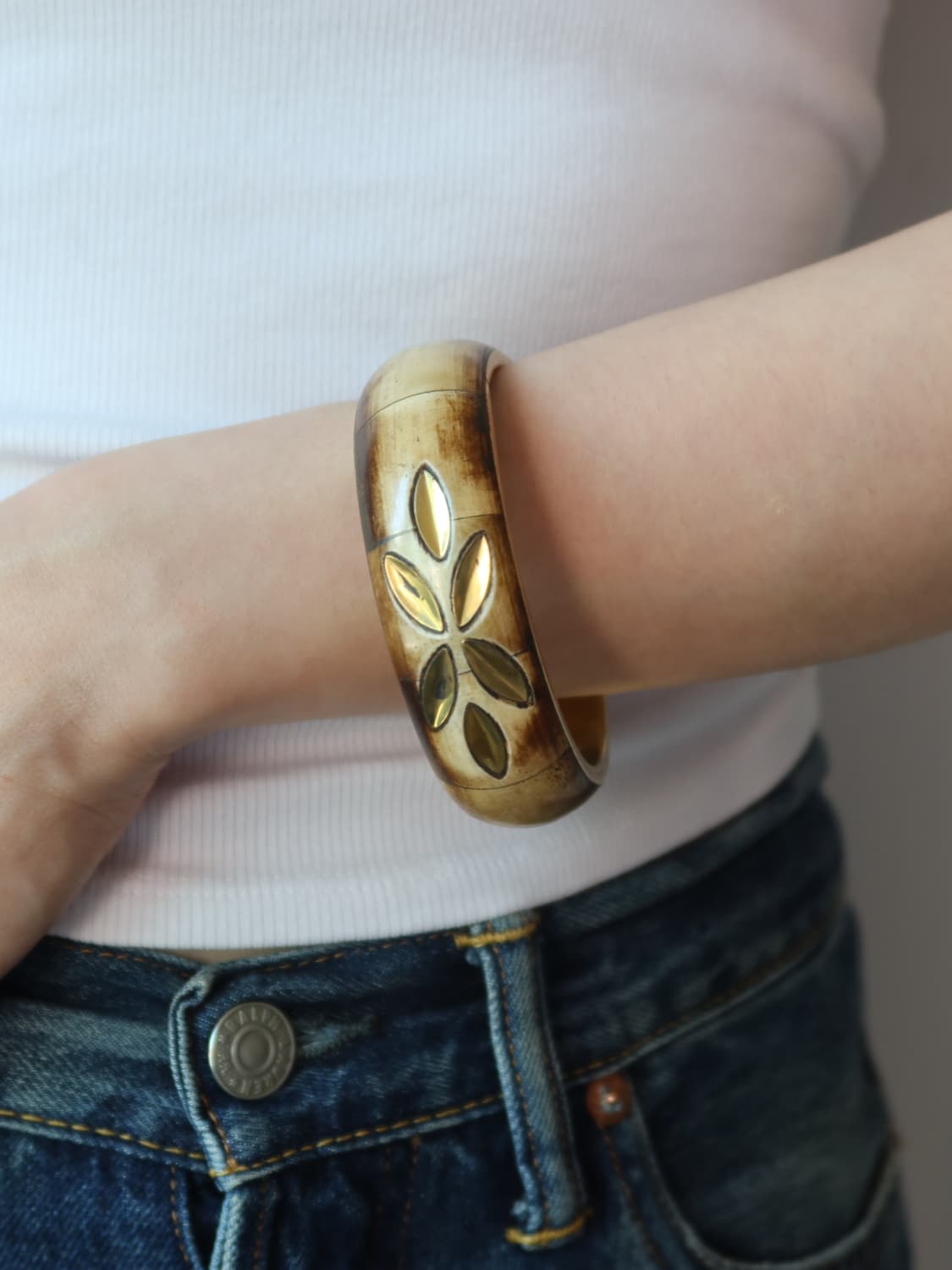 leaf pattern bangle 상품이미지1